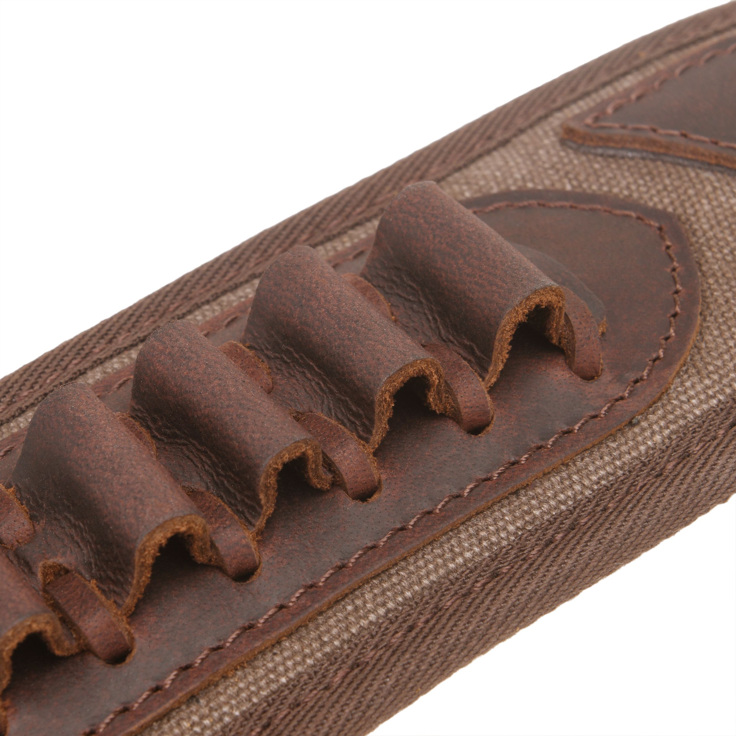 Canvas Leather Rifle Shell Holder Sling for .30-30 .30-06 .45-70 12GA