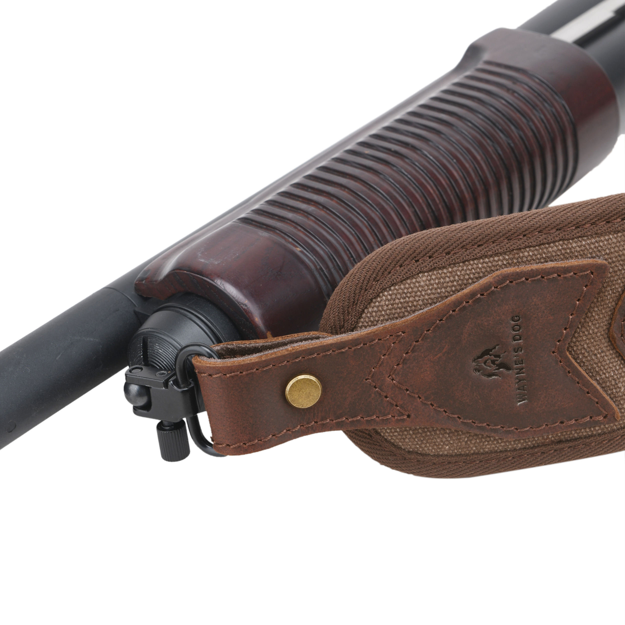 Canvas Leather Rifle Shell Holder Sling for .30-30 .30-06 .45-70 12GA