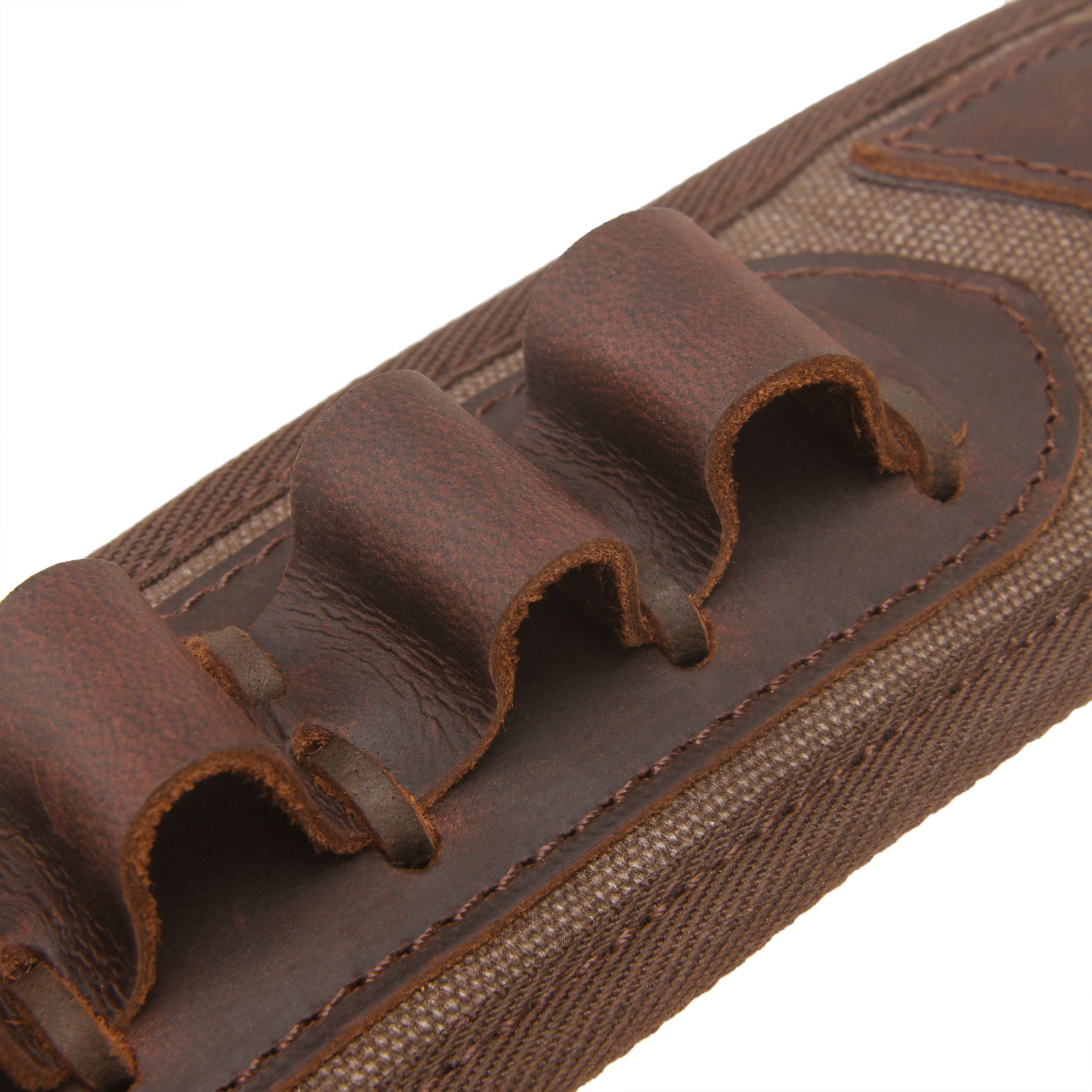 Canvas Leather Rifle Shell Holder Sling for .30-30 .30-06 .45-70 12GA