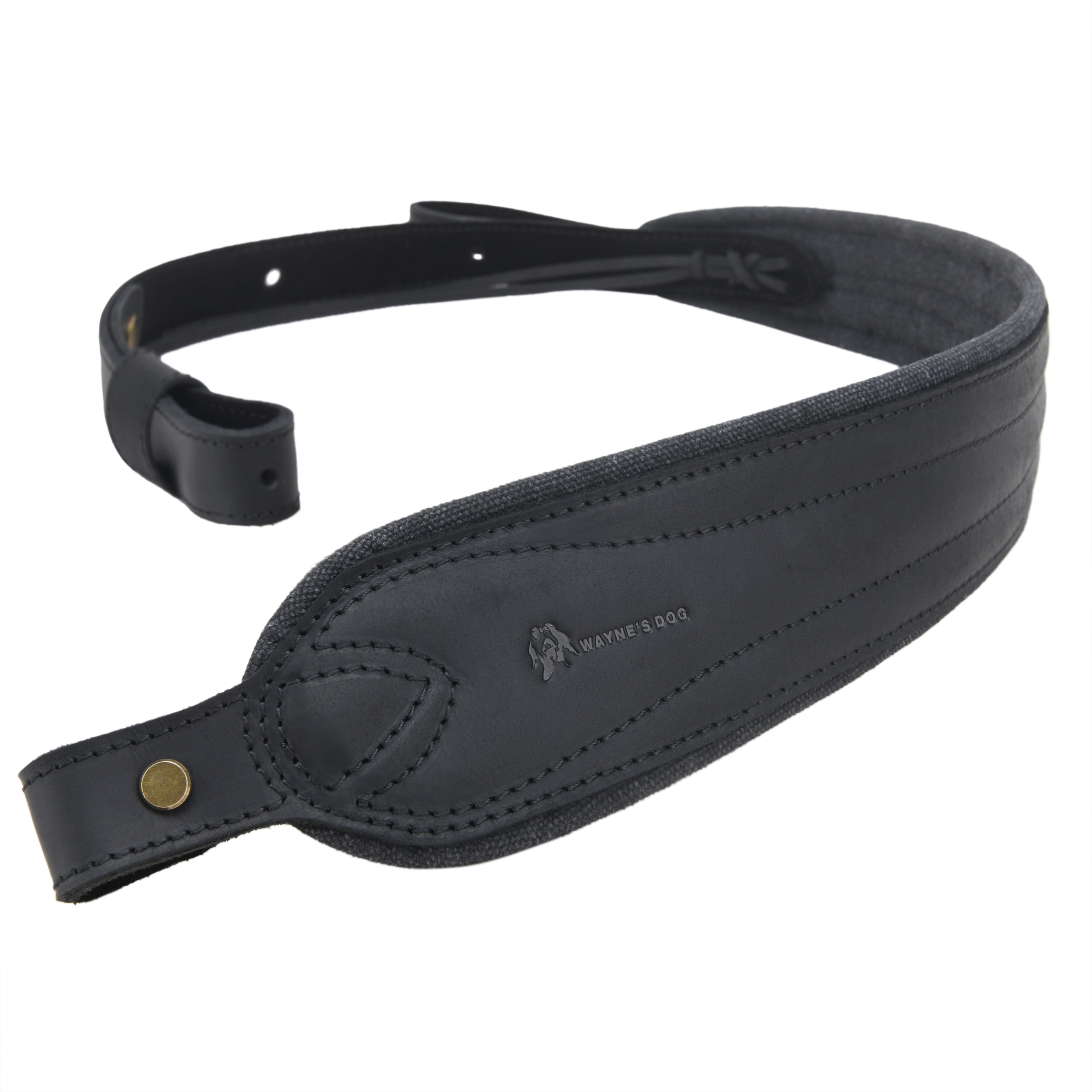 Vintage Leather Gun Carry Slings, Padded Canvas Shoulder Straps