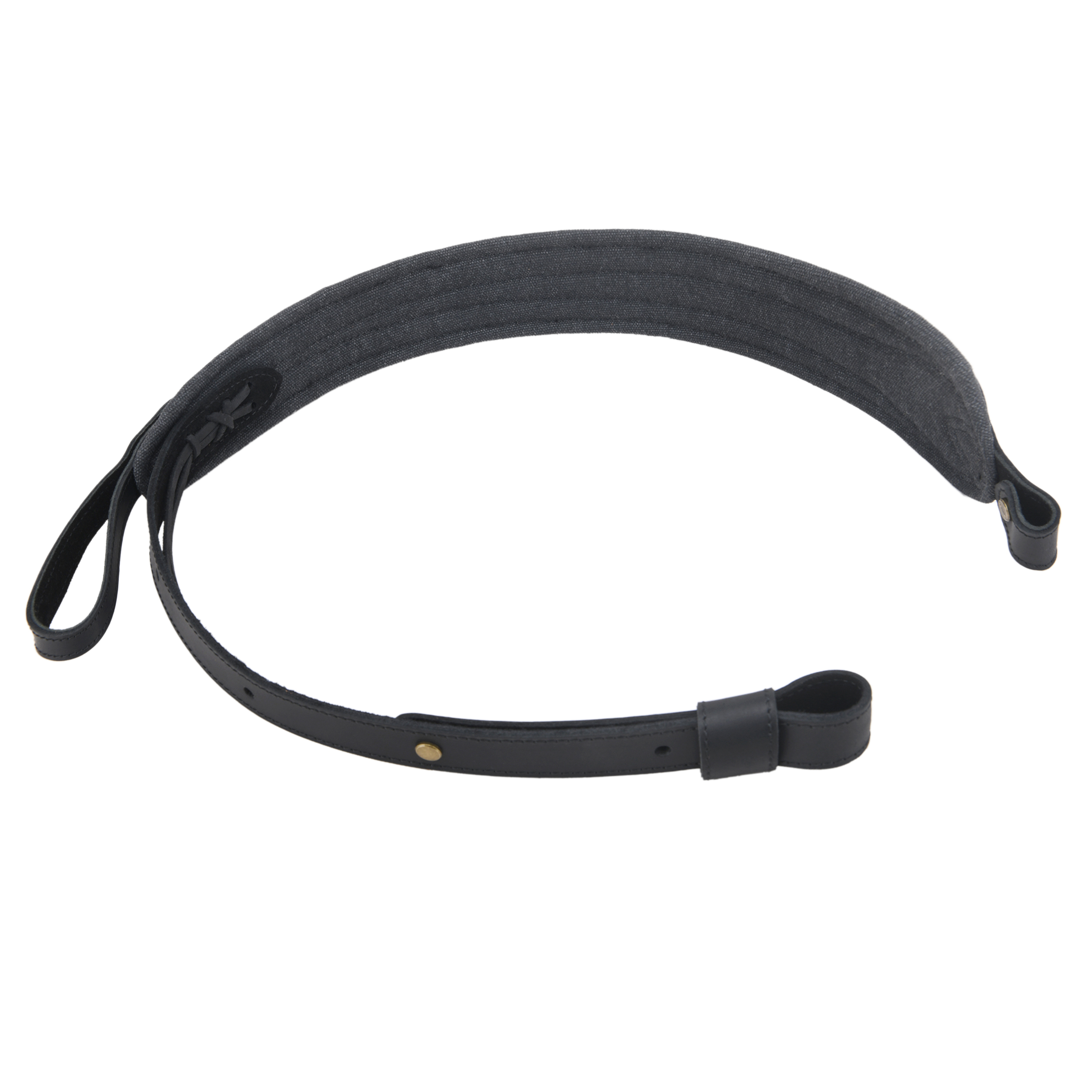 Vintage Leather Gun Carry Slings, Padded Canvas Shoulder Straps