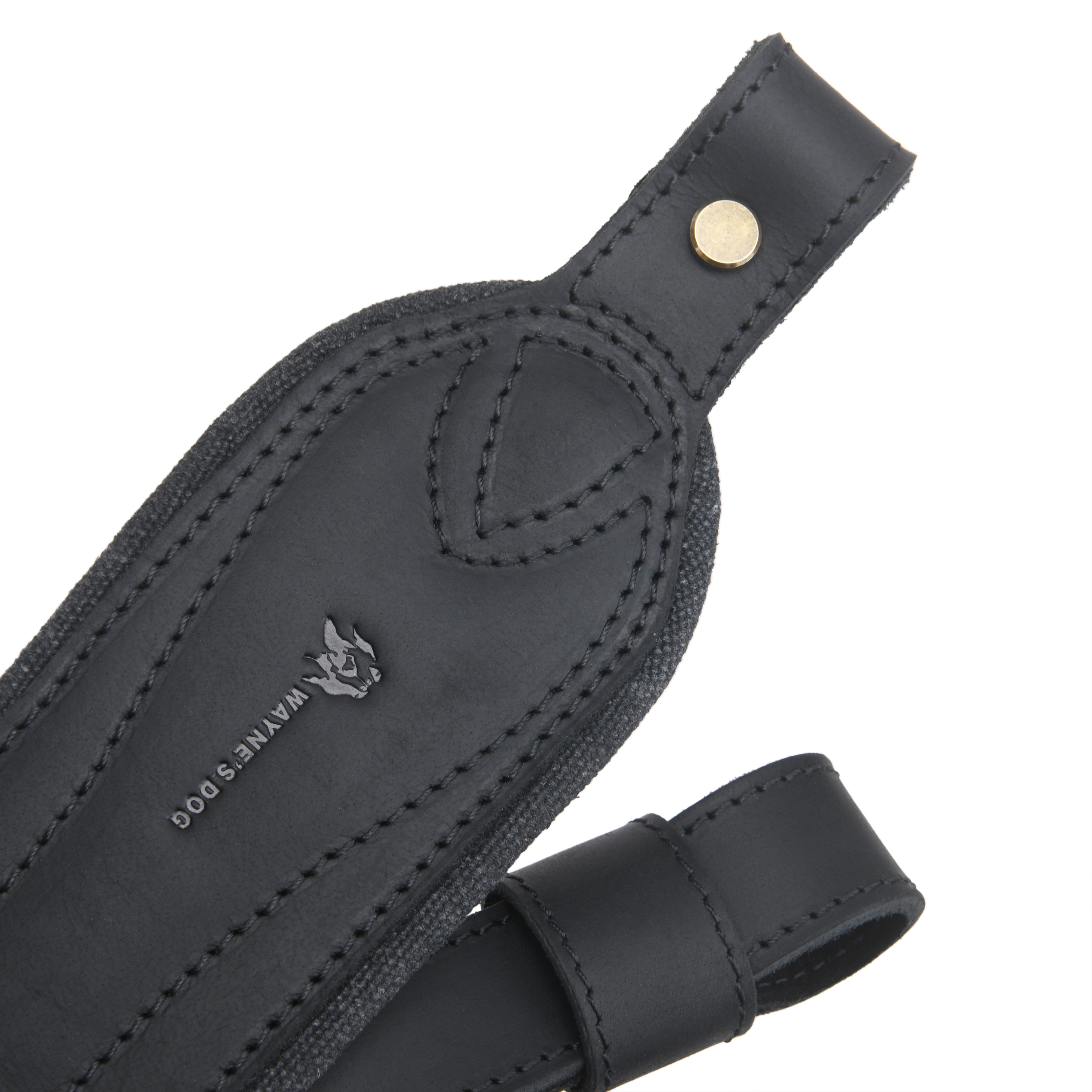 Vintage Leather Gun Carry Slings, Padded Canvas Shoulder Straps