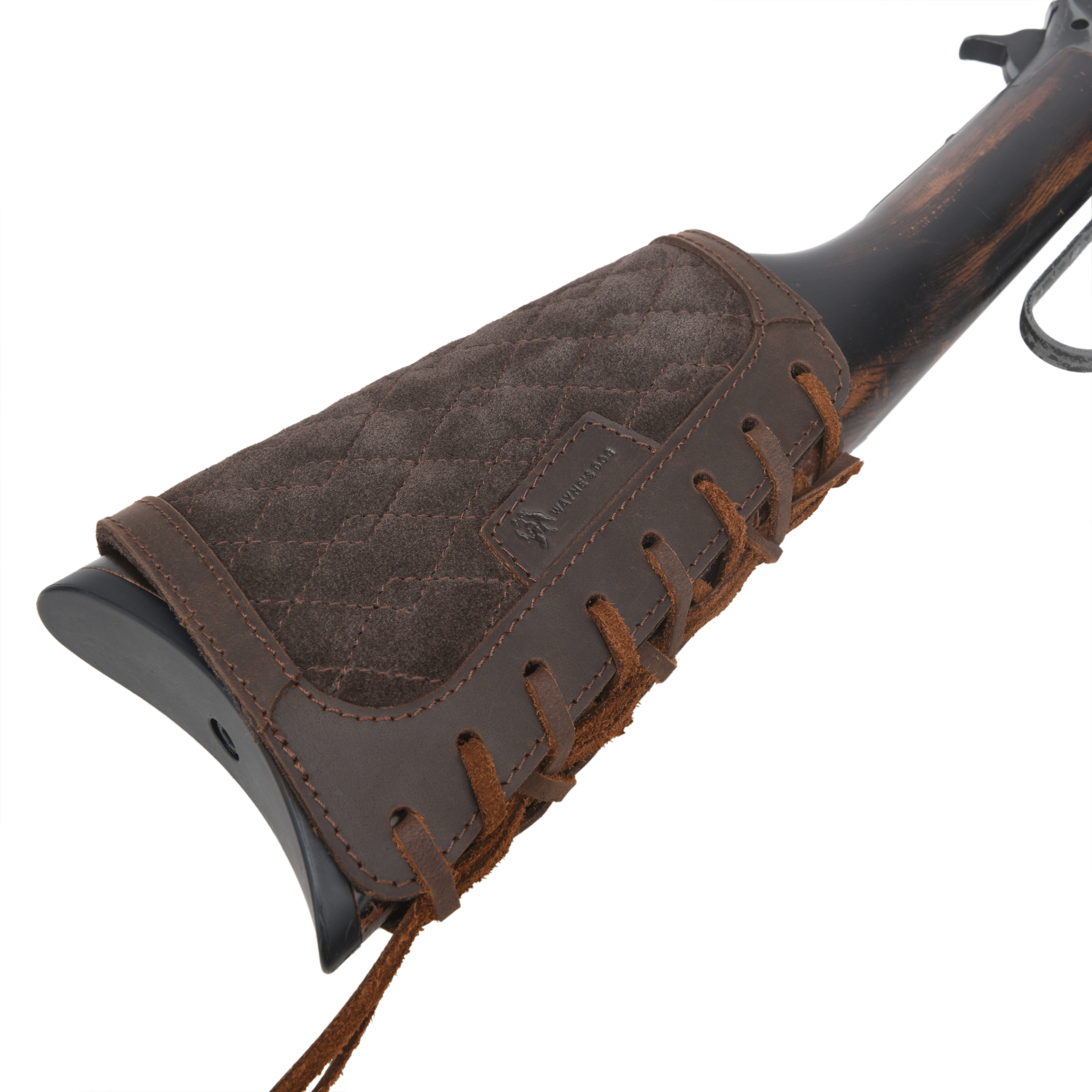 Leather Gun Butt Stock Cover, Cheek Rest Pad for Long Range Shooting