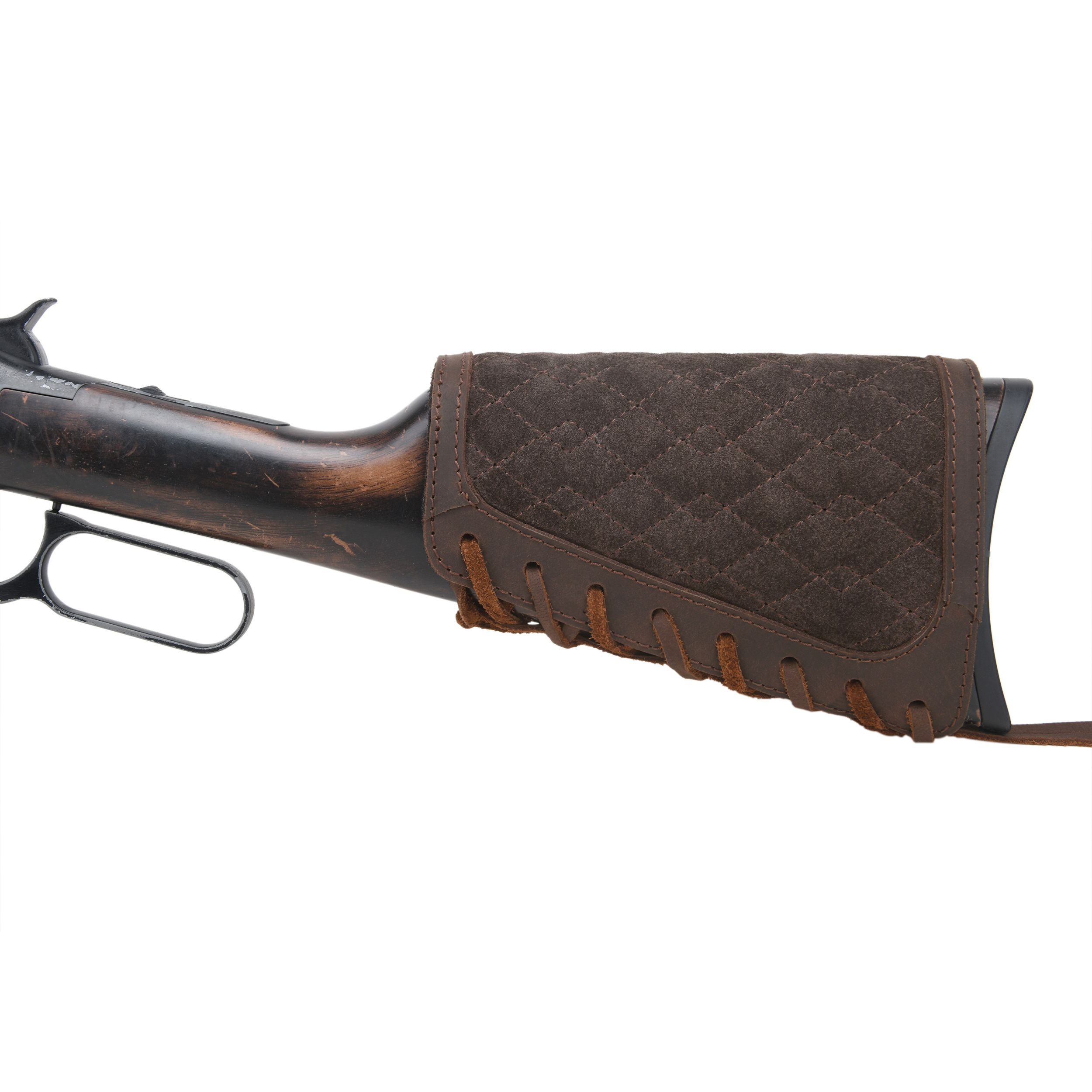 Leather Gun Butt Stock Cover, Cheek Rest Pad for Long Range Shooting