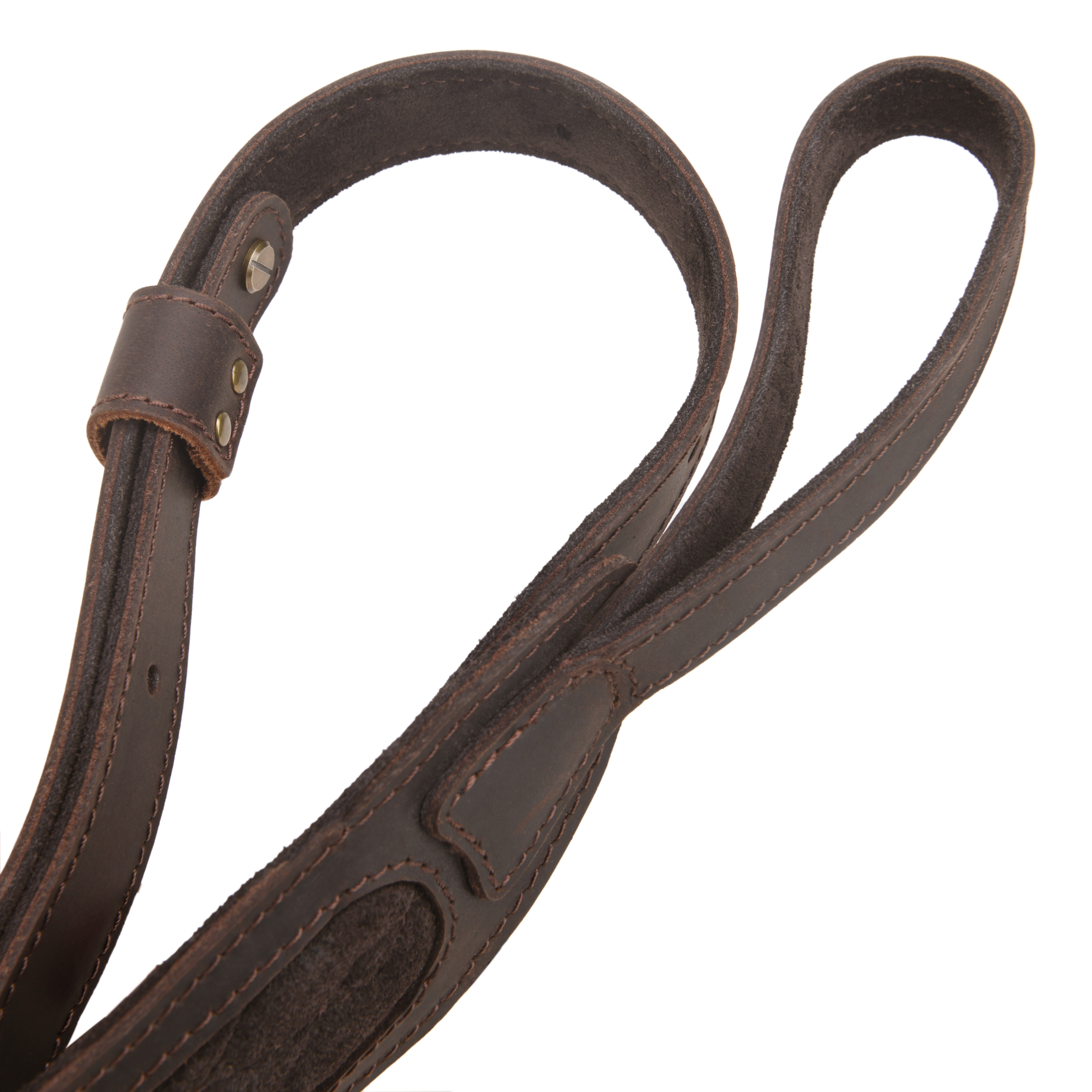 Leather Rifle Sling Hunting Gun Strap for Shotgun with Thumb Loop