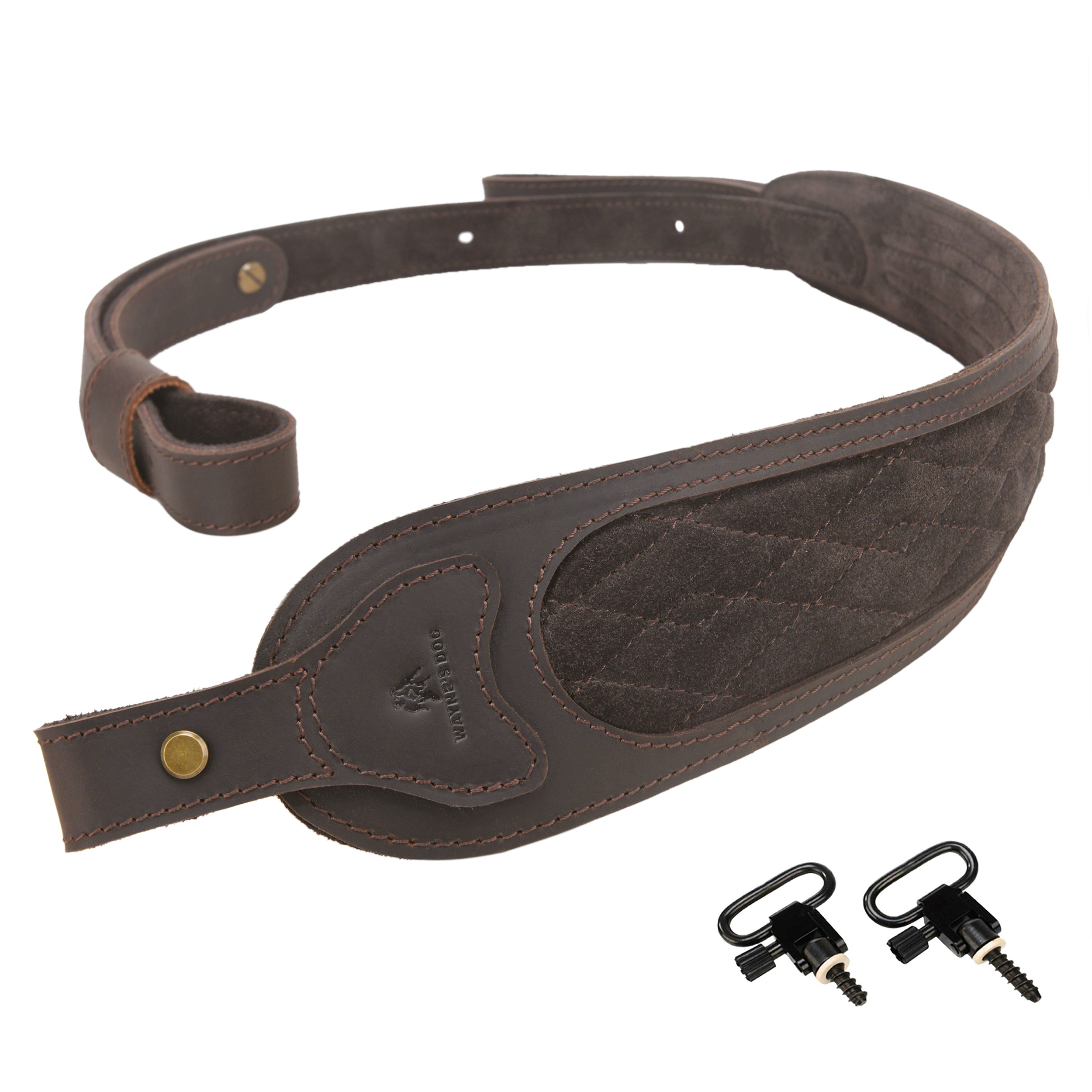 Leather Rifle Sling Hunting Gun Strap for Shotgun with Thumb Loop