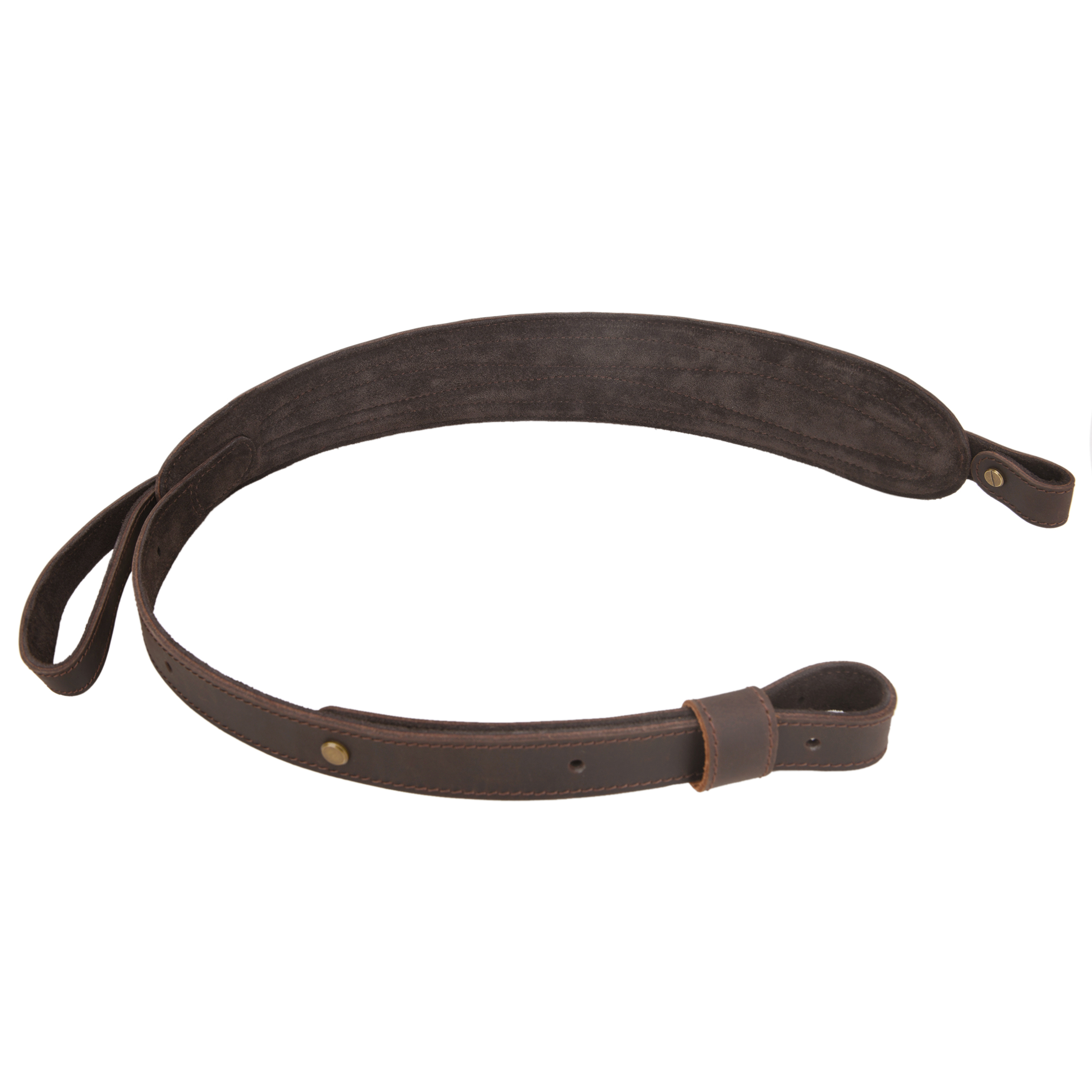 Leather Rifle Sling Hunting Gun Strap for Shotgun with Thumb Loop