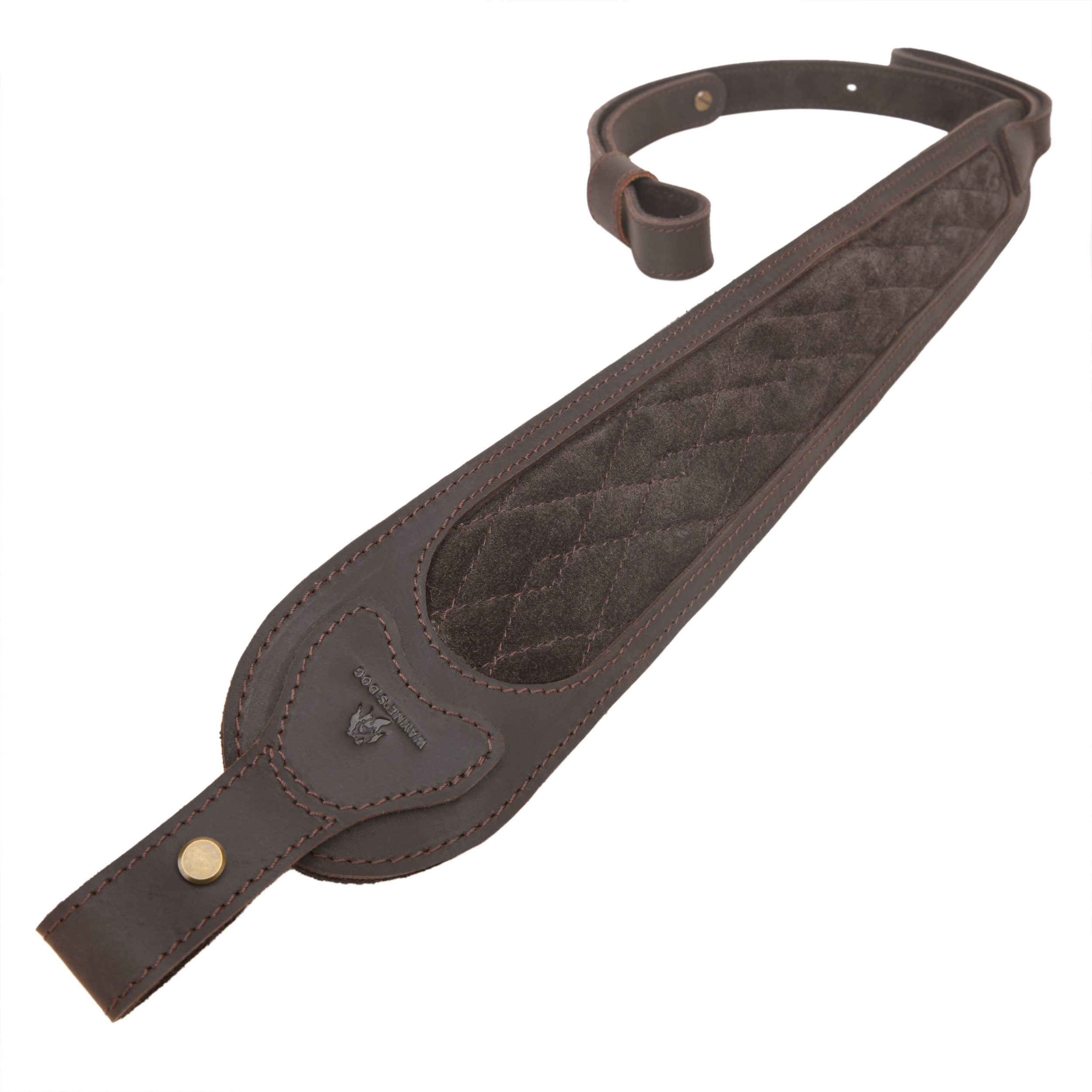 Leather Rifle Sling Hunting Gun Strap for Shotgun with Thumb Loop