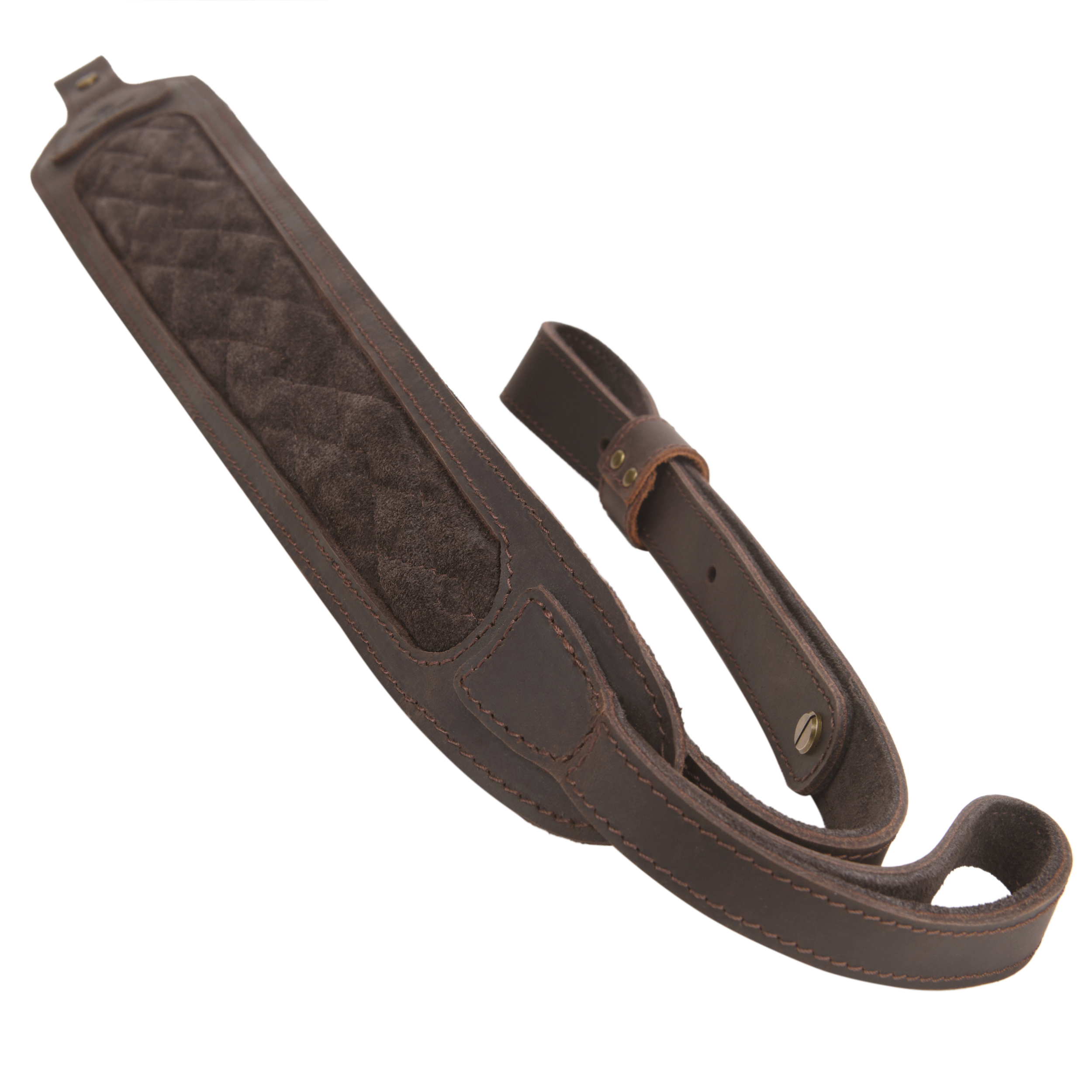 Leather Rifle Sling Hunting Gun Strap for Shotgun with Thumb Loop