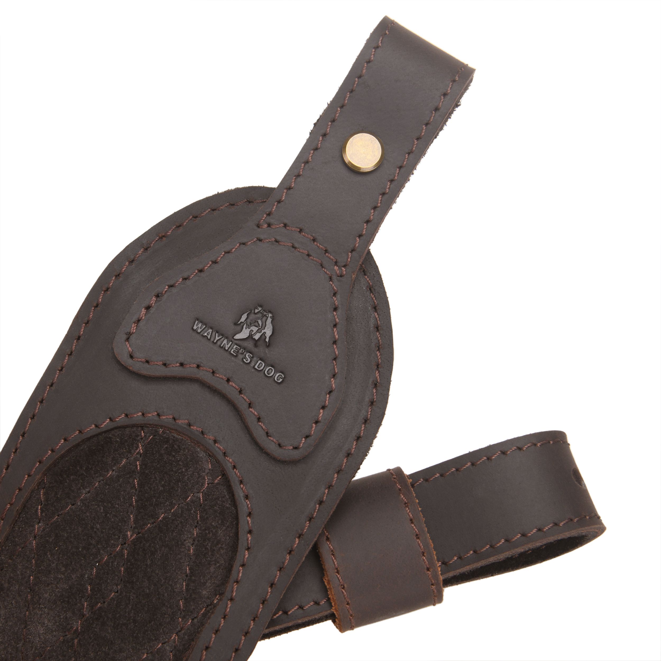 Leather Rifle Sling Hunting Gun Strap for Shotgun with Thumb Loop