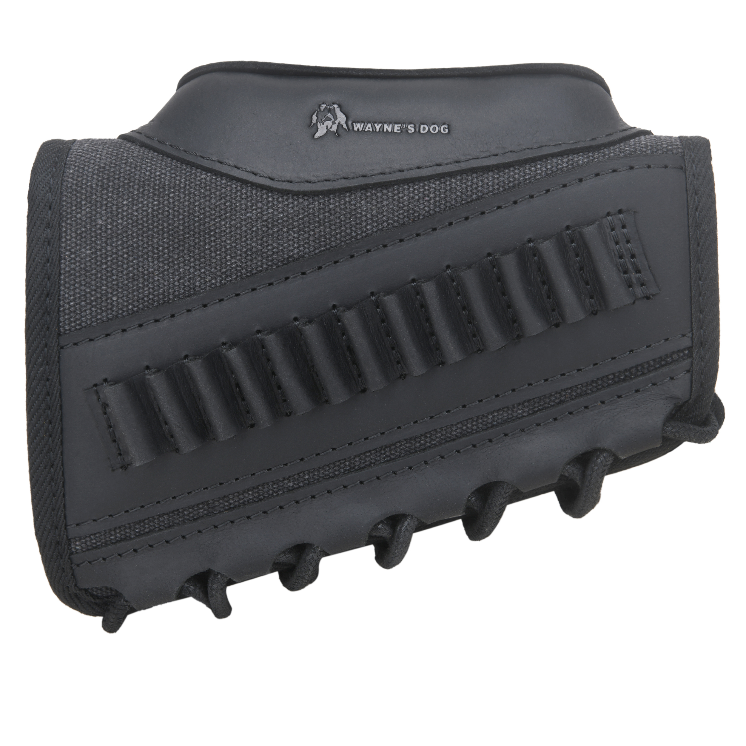 Canvas Leather Rifle Buttstock Cheek Rest Riser Shell Holder