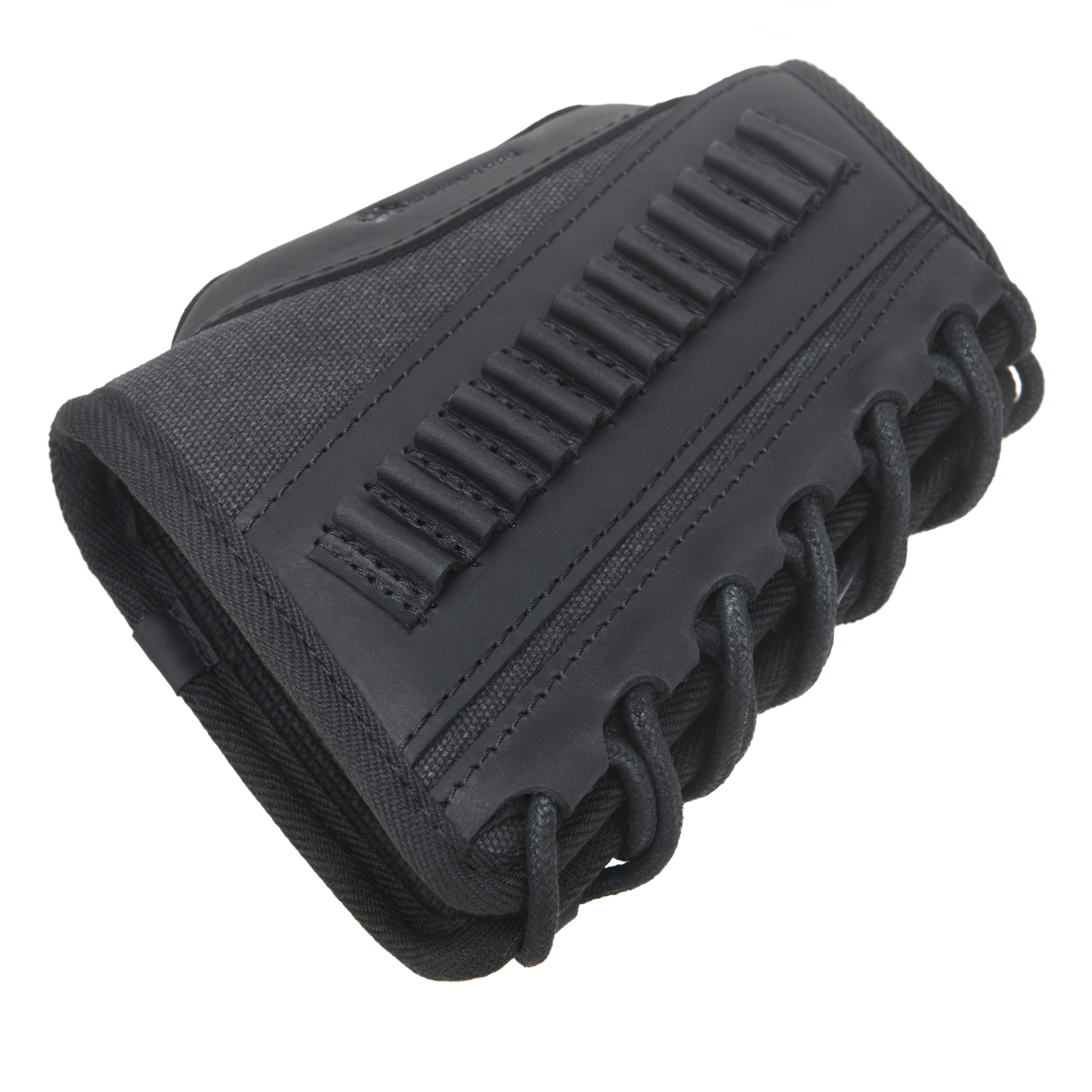 Canvas Leather Rifle Buttstock Cheek Rest Riser Shell Holder