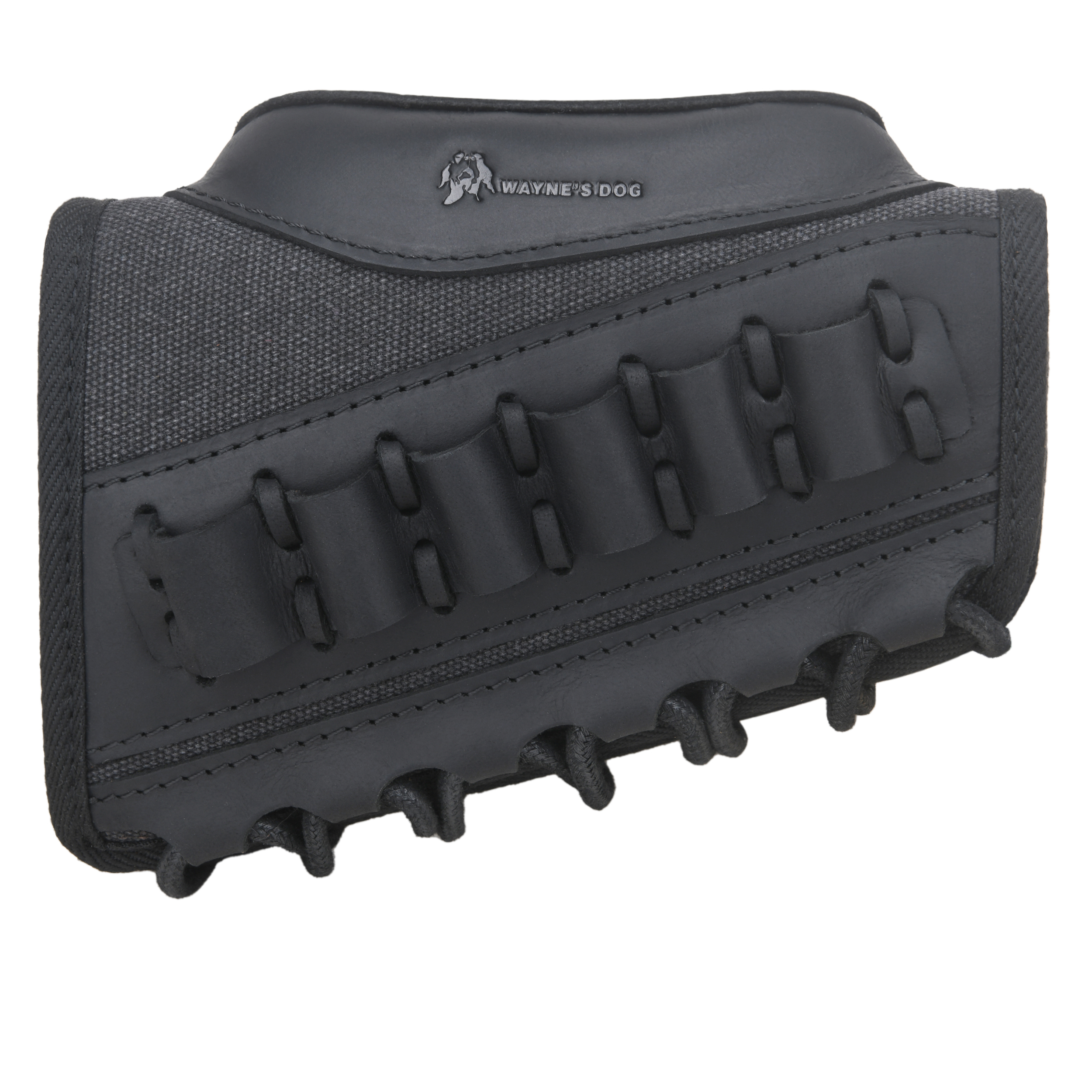Canvas Leather Rifle Buttstock Cheek Rest Riser Shell Holder