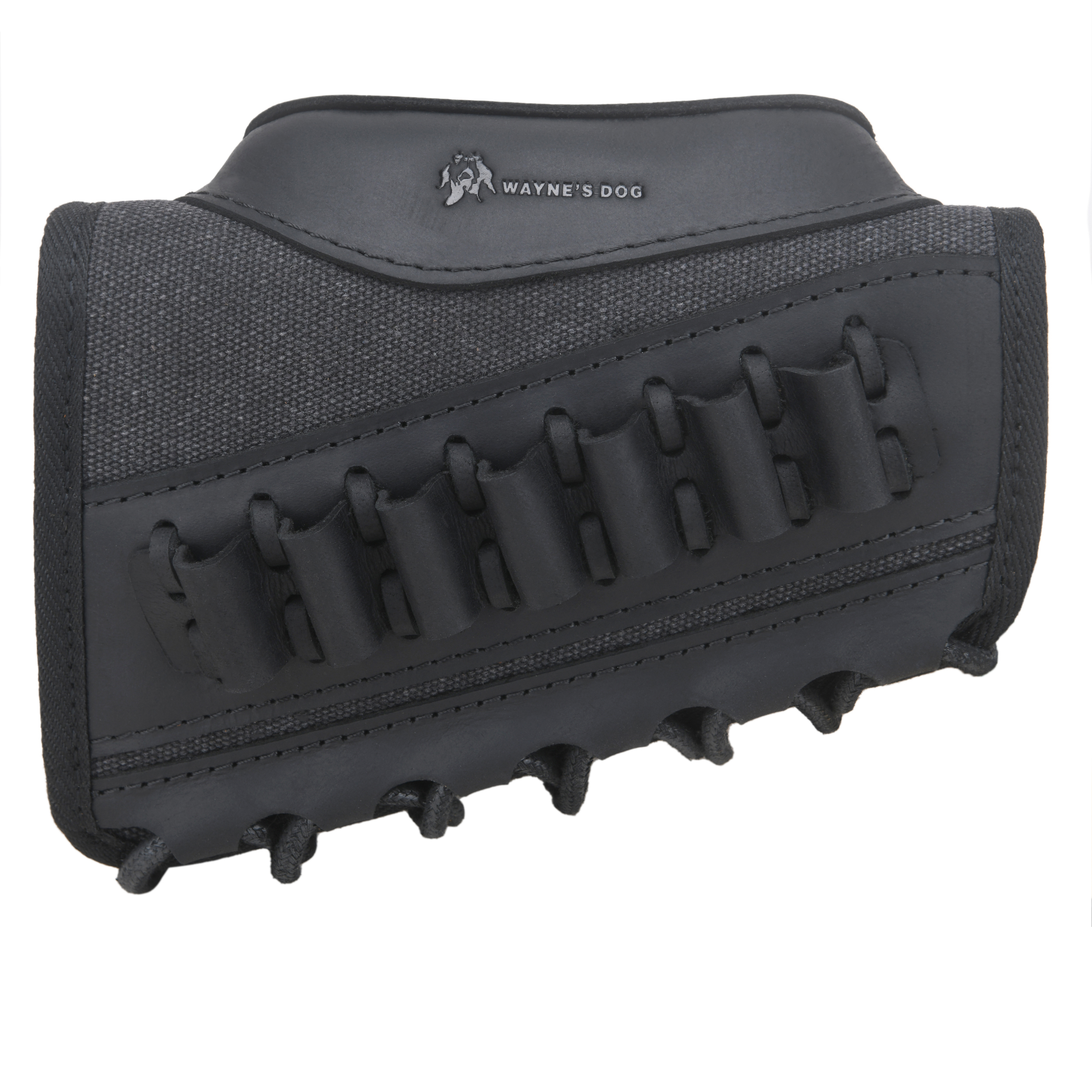 Canvas Leather Rifle Buttstock Cheek Rest Riser Shell Holder