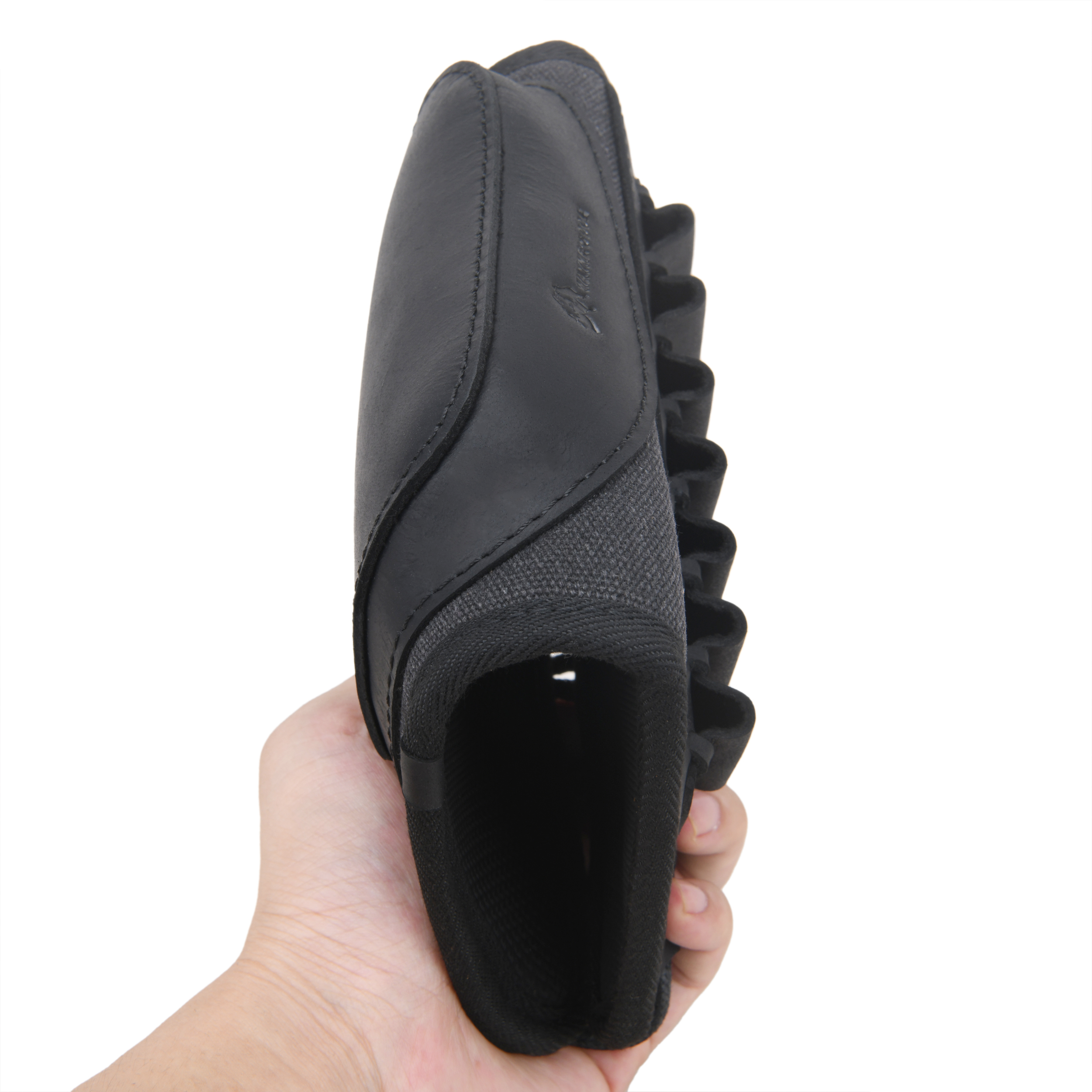 Canvas Leather Rifle Buttstock Cheek Rest Riser Shell Holder