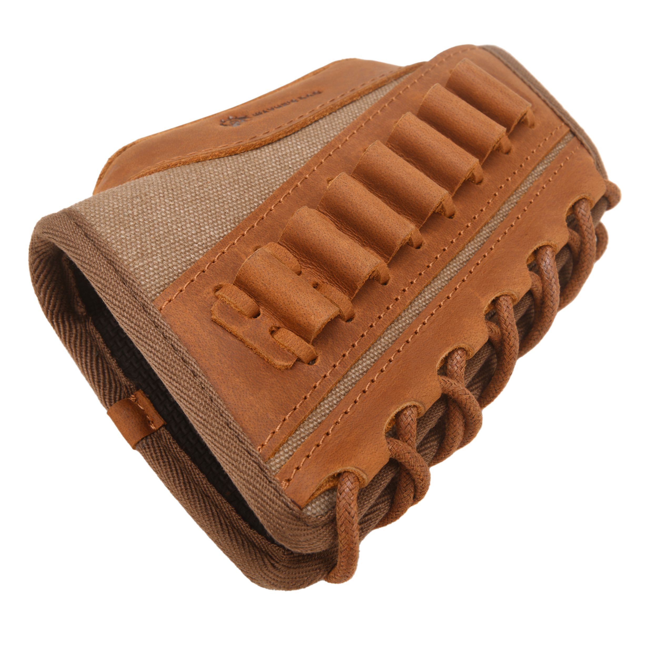 Canvas Leather Rifle Buttstock Cheek Rest Riser Shell Holder