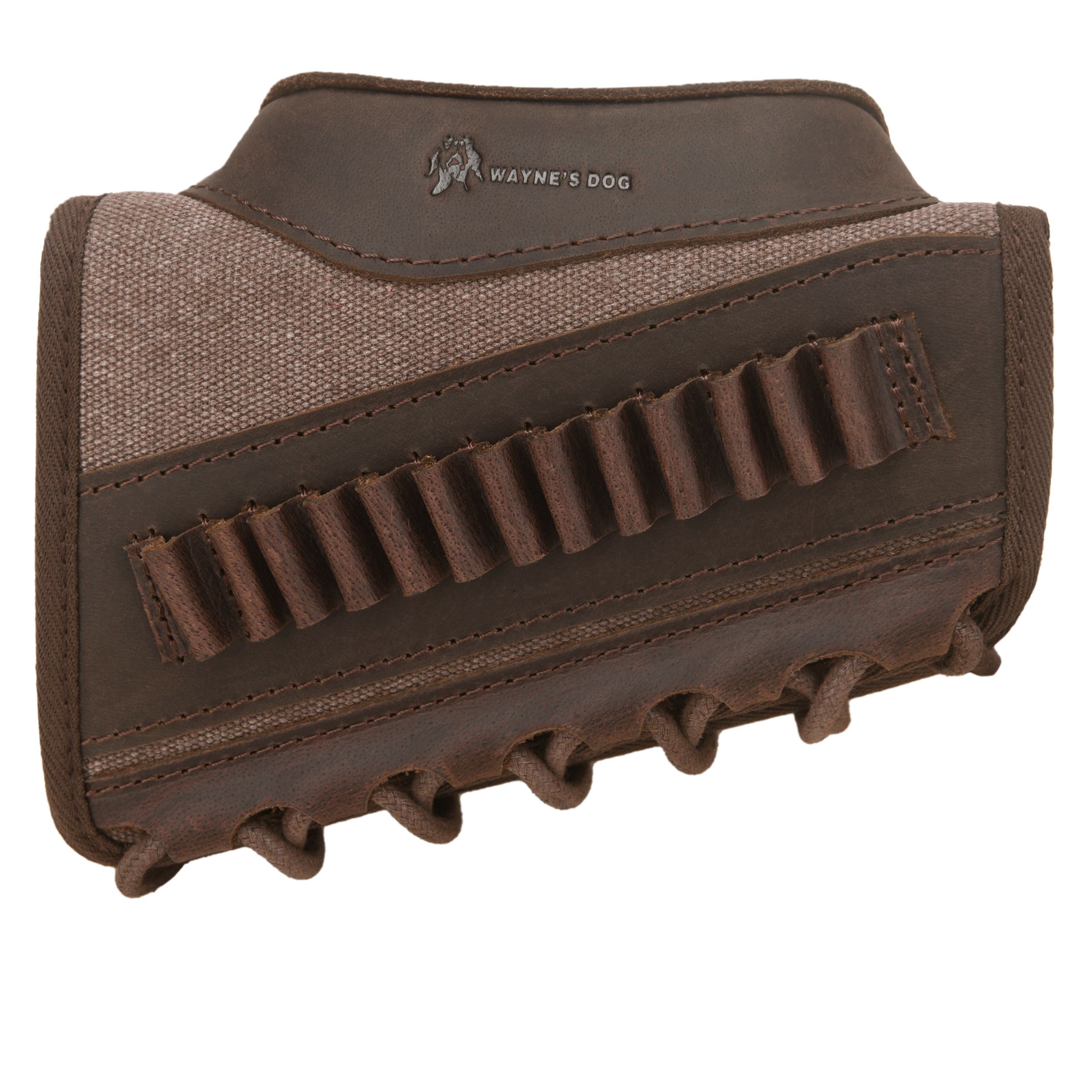 Canvas Leather Rifle Buttstock Cheek Rest Riser Shell Holder