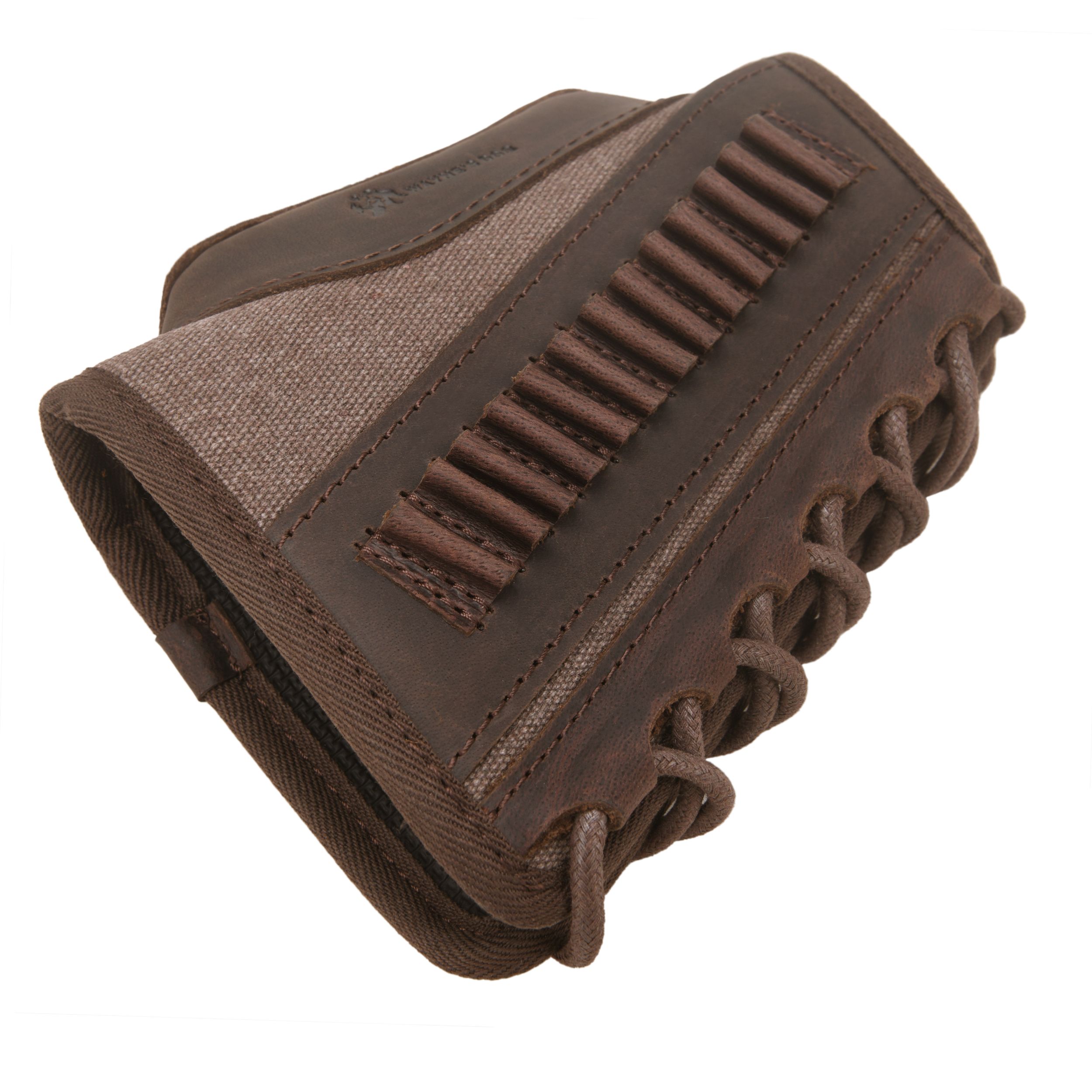 Canvas Leather Rifle Buttstock Cheek Rest Riser Shell Holder