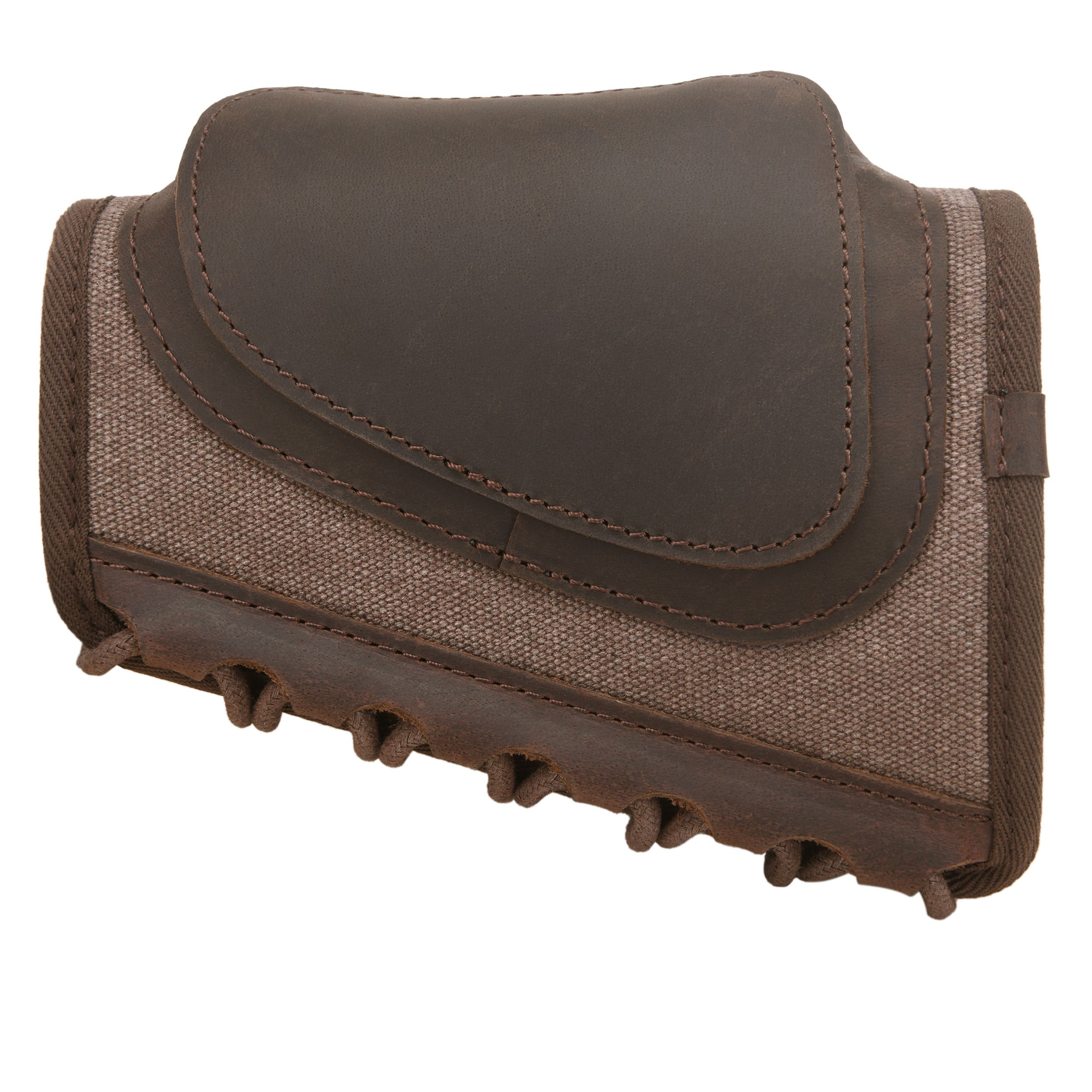 Canvas Leather Rifle Buttstock Cheek Rest Riser Shell Holder