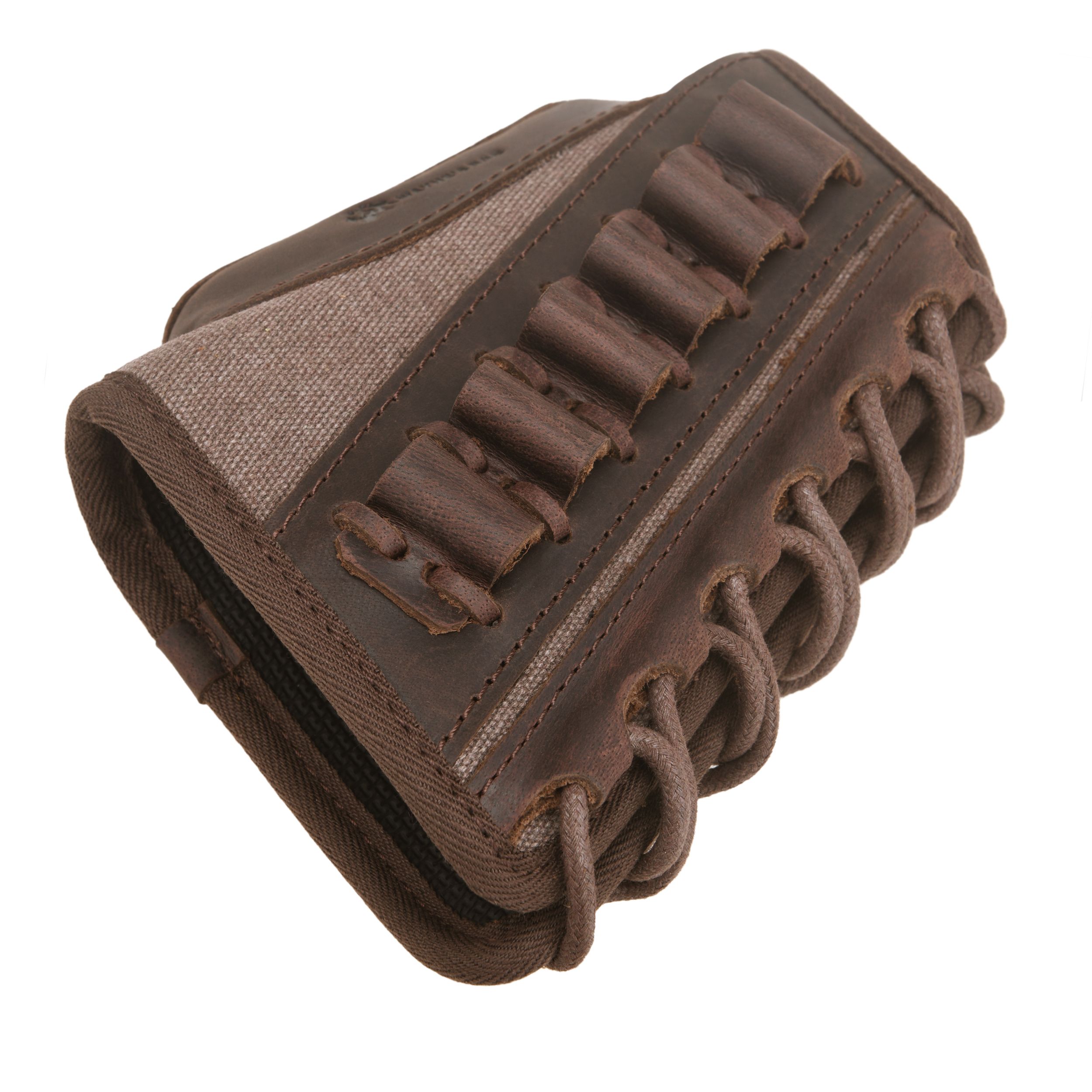 Canvas Leather Rifle Buttstock Cheek Rest Riser Shell Holder