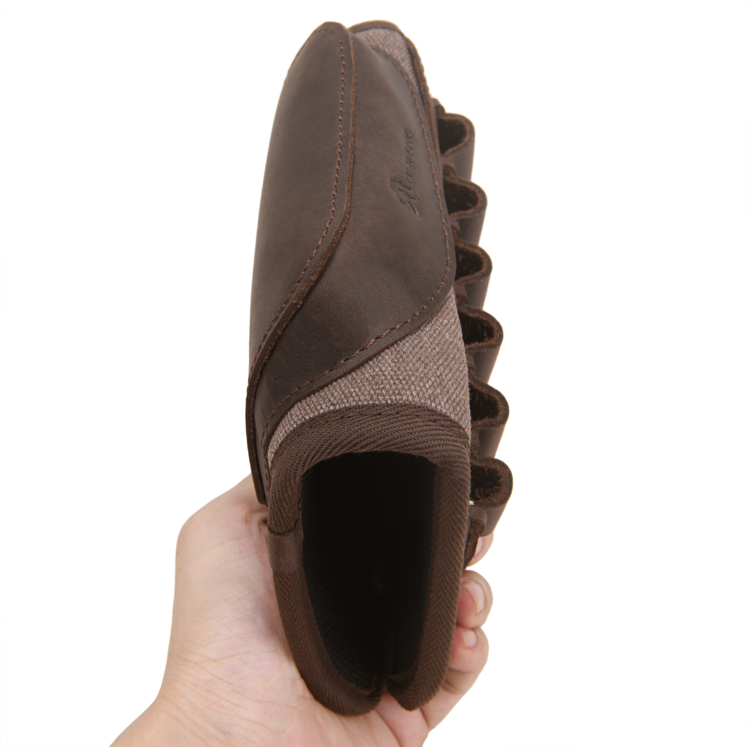 Canvas Leather Rifle Buttstock Cheek Rest Riser Shell Holder