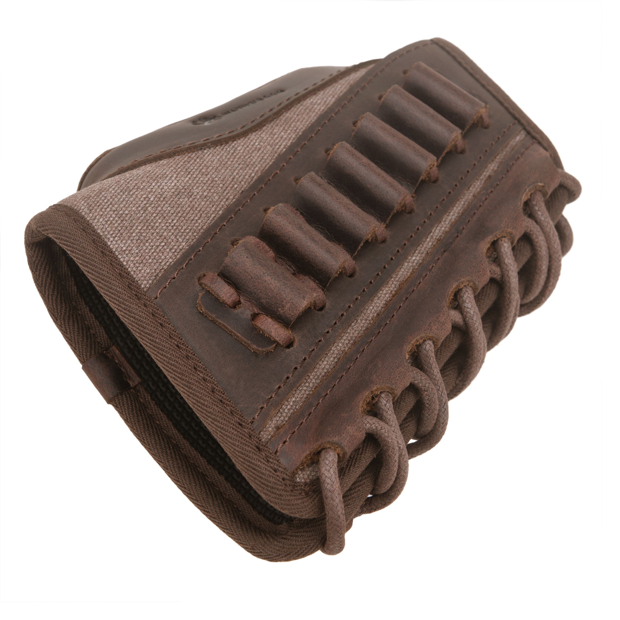 Canvas Leather Rifle Buttstock Cheek Rest Riser Shell Holder