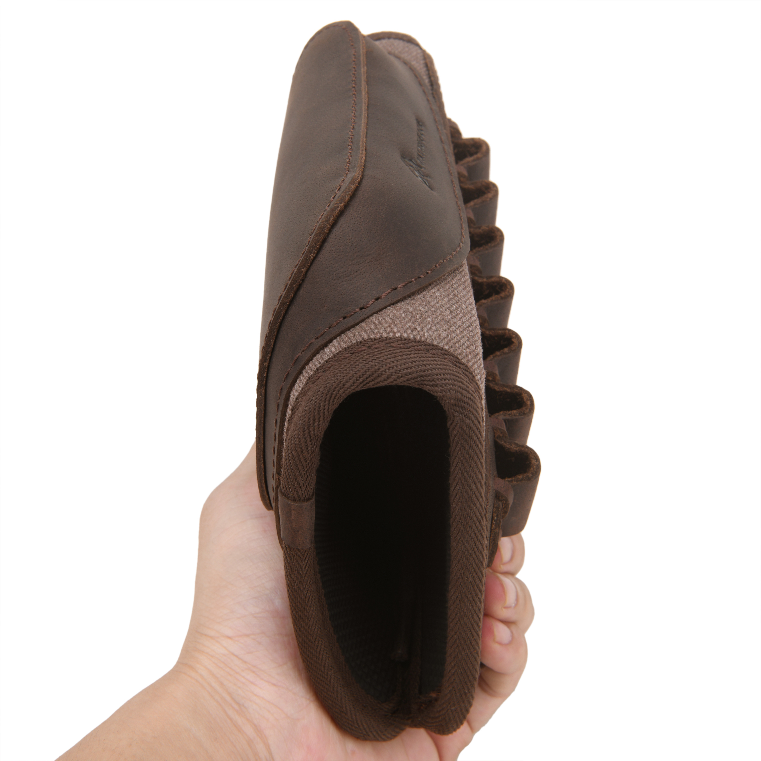 Canvas Leather Rifle Buttstock Cheek Rest Riser Shell Holder