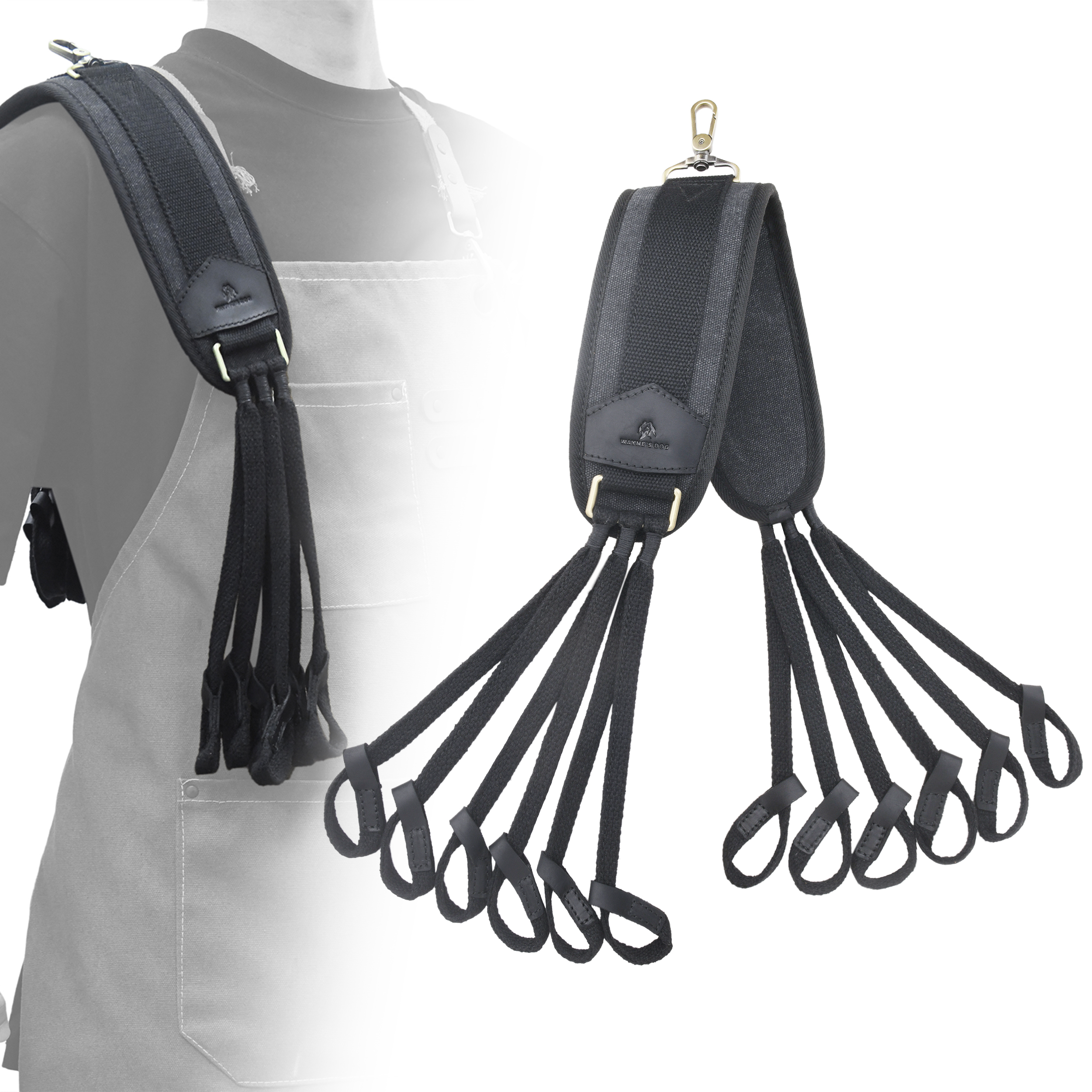 Canvas Duck Game Carrier - 12 Drops, Slip Noose - Bird Tote, Waterfowl & Goose Hanger, Duck Carrier Lanyard