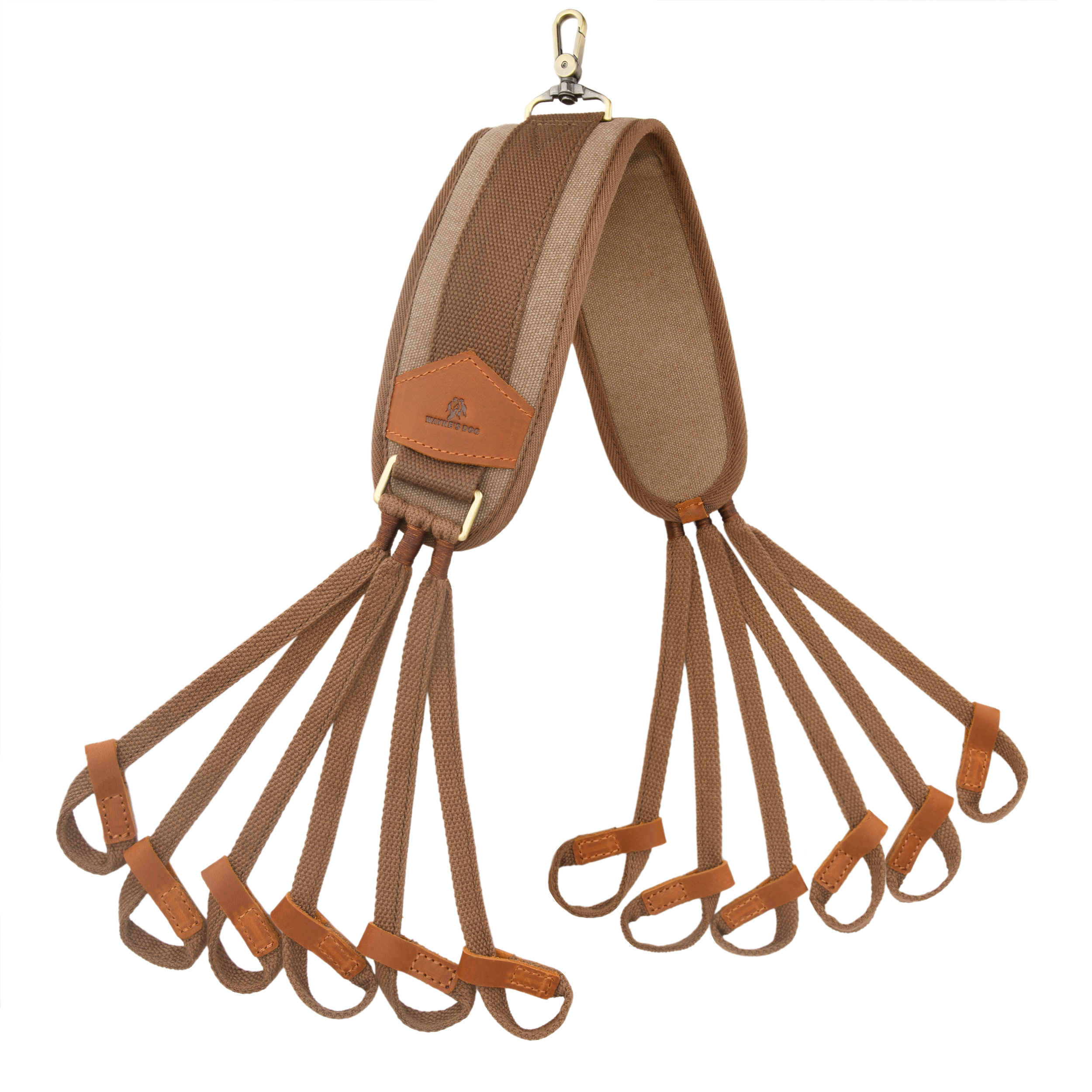 Canvas Duck Game Carrier - 12 Drops, Slip Noose - Bird Tote, Waterfowl & Goose Hanger, Duck Carrier Lanyard