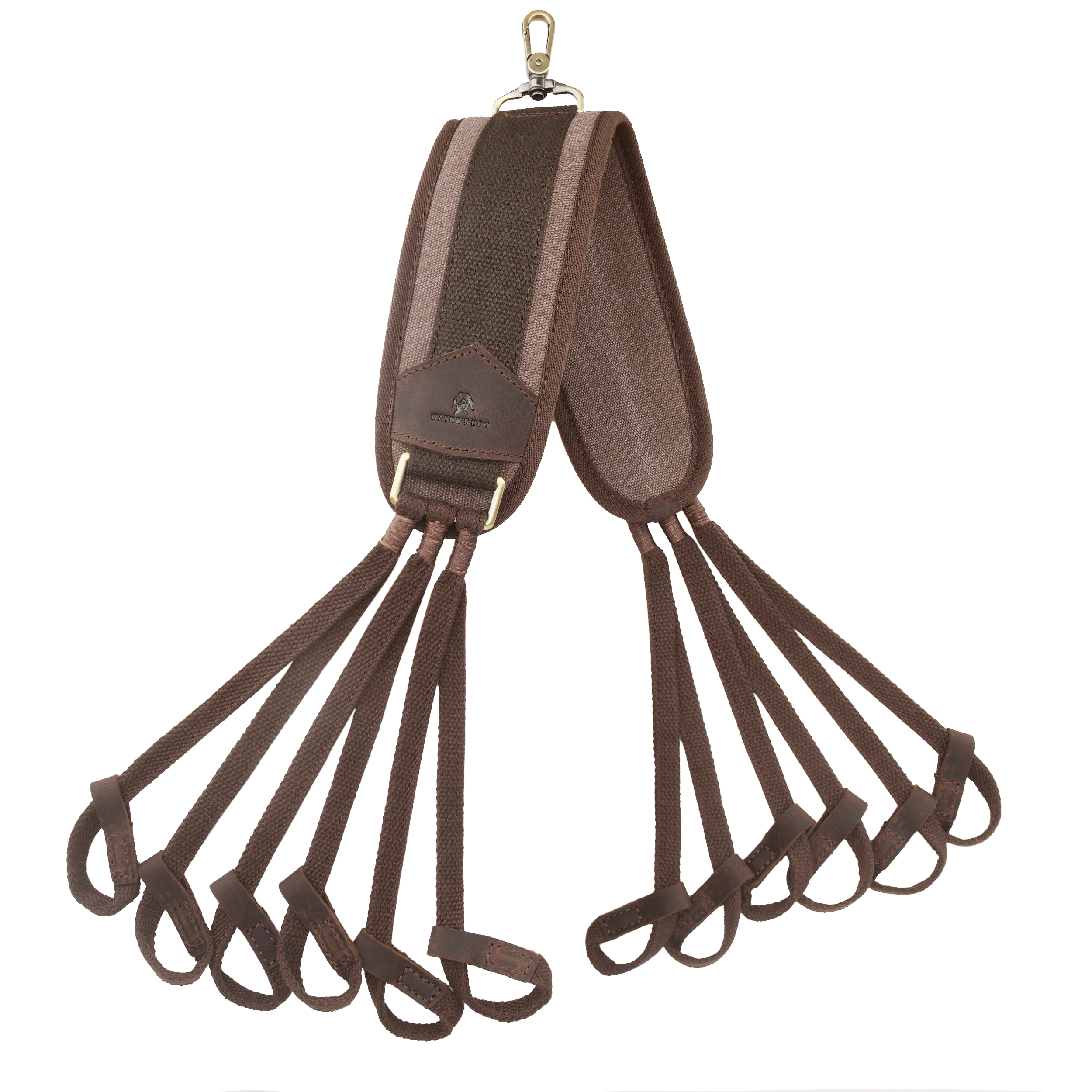 Canvas Duck Game Carrier - 12 Drops, Slip Noose - Bird Tote, Waterfowl & Goose Hanger, Duck Carrier Lanyard