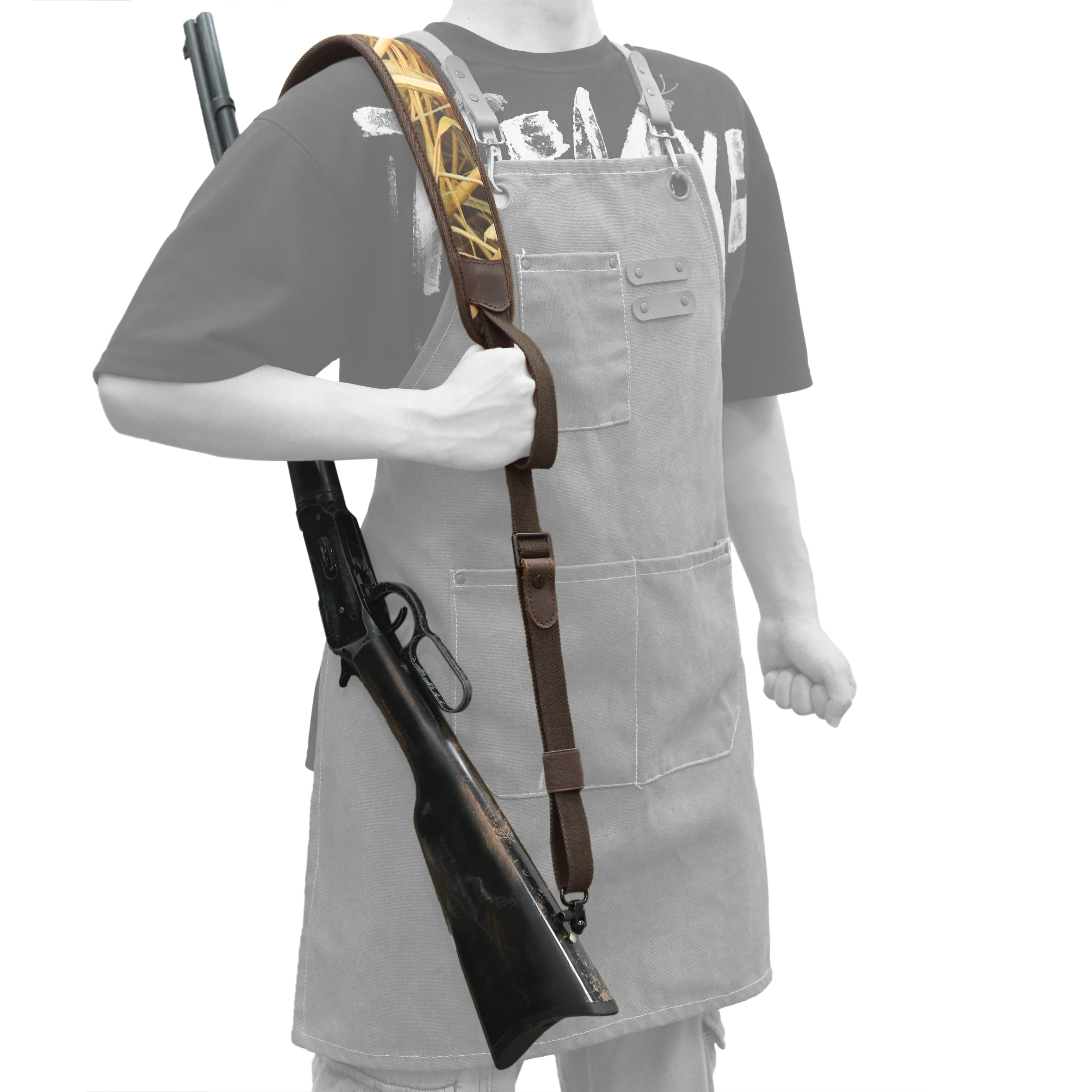 Camo Gun Sling, Reed Pattern Camouflage Rifle Shoulder Straps