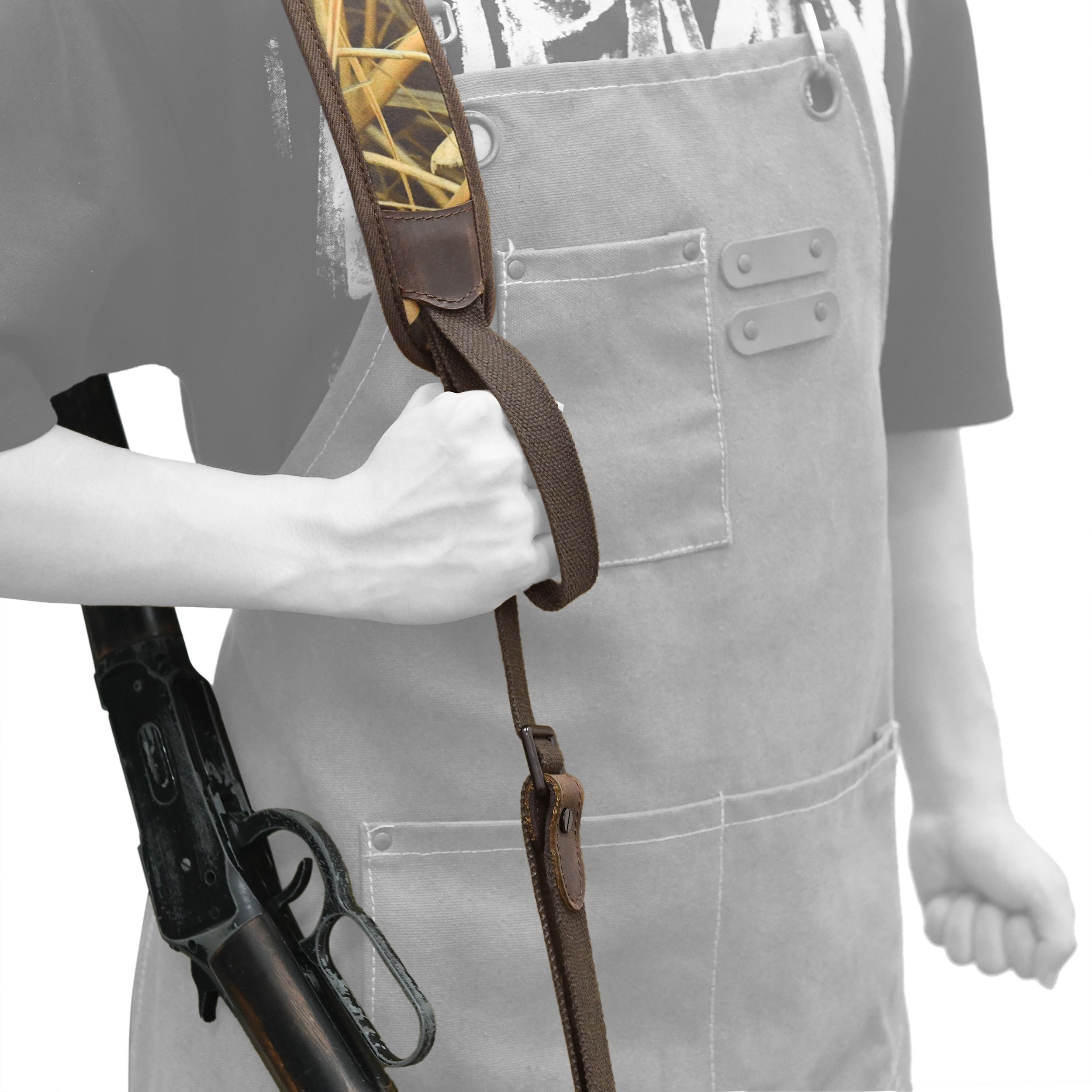 Camo Gun Sling, Reed Pattern Camouflage Rifle Shoulder Straps