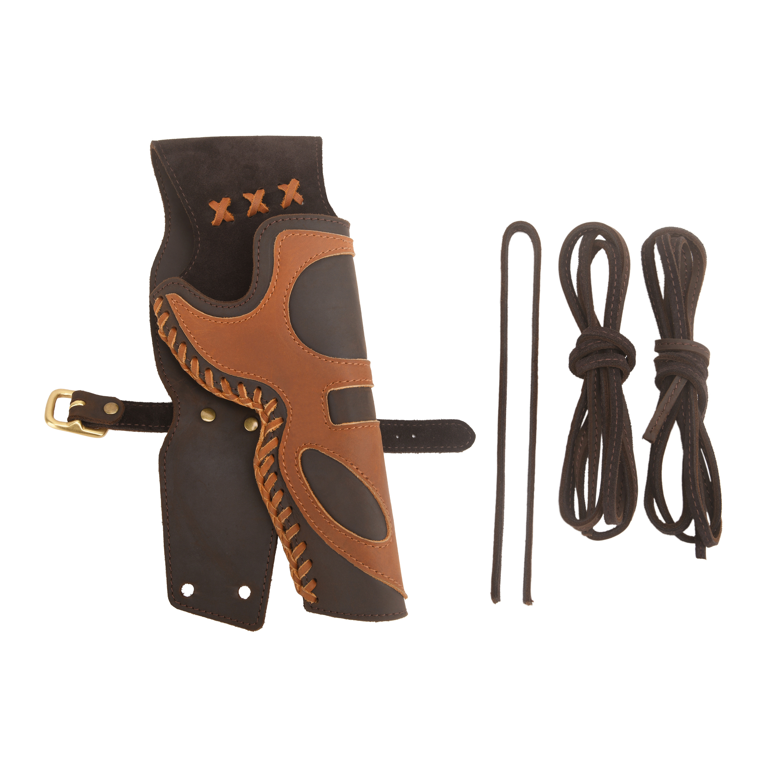 Western Gun Holster Belt – Dual Revolver Holsters with ShotShell Slots Waist Ammo Belt