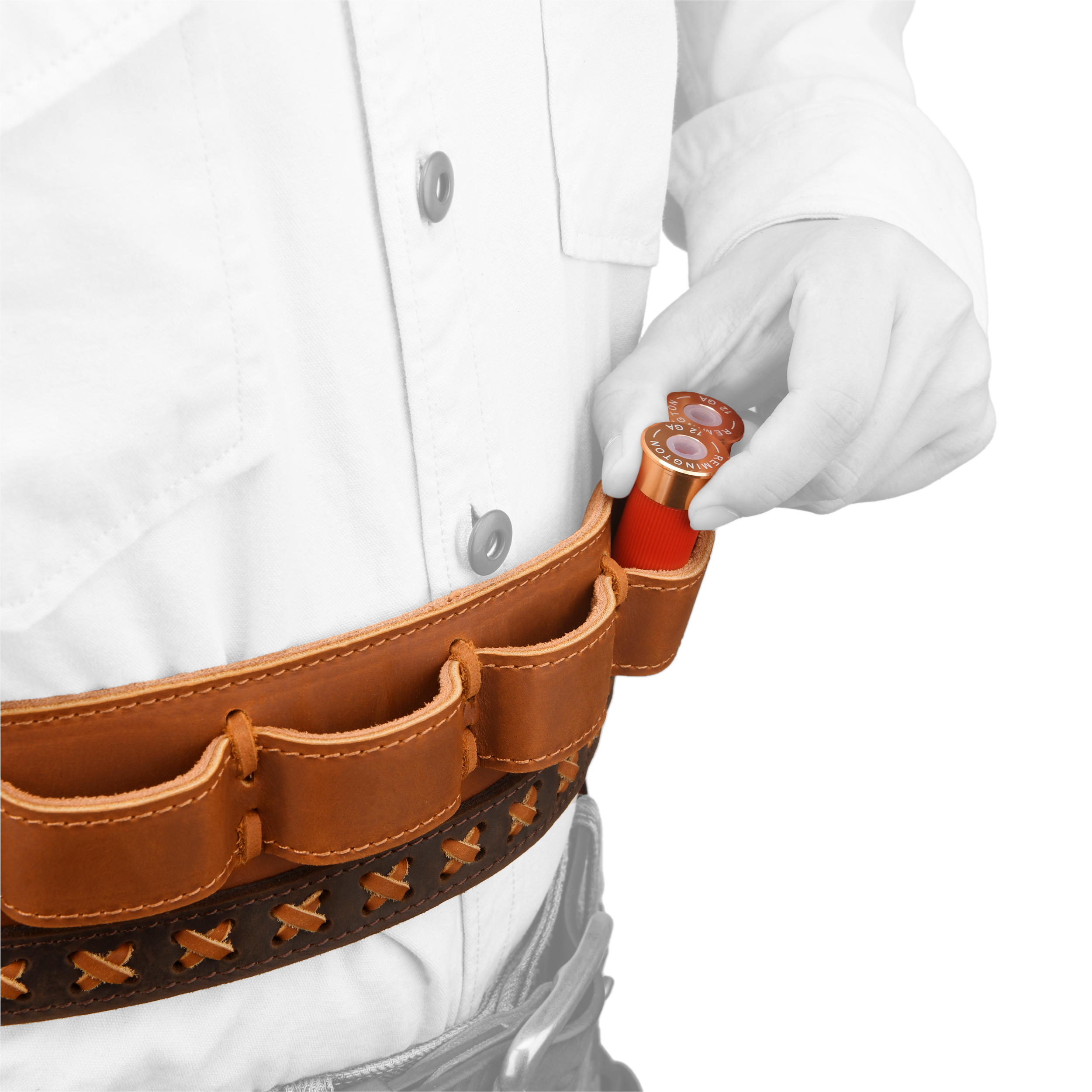 Western Gun Holster Belt – Dual Revolver Holsters with ShotShell Slots Waist Ammo Belt