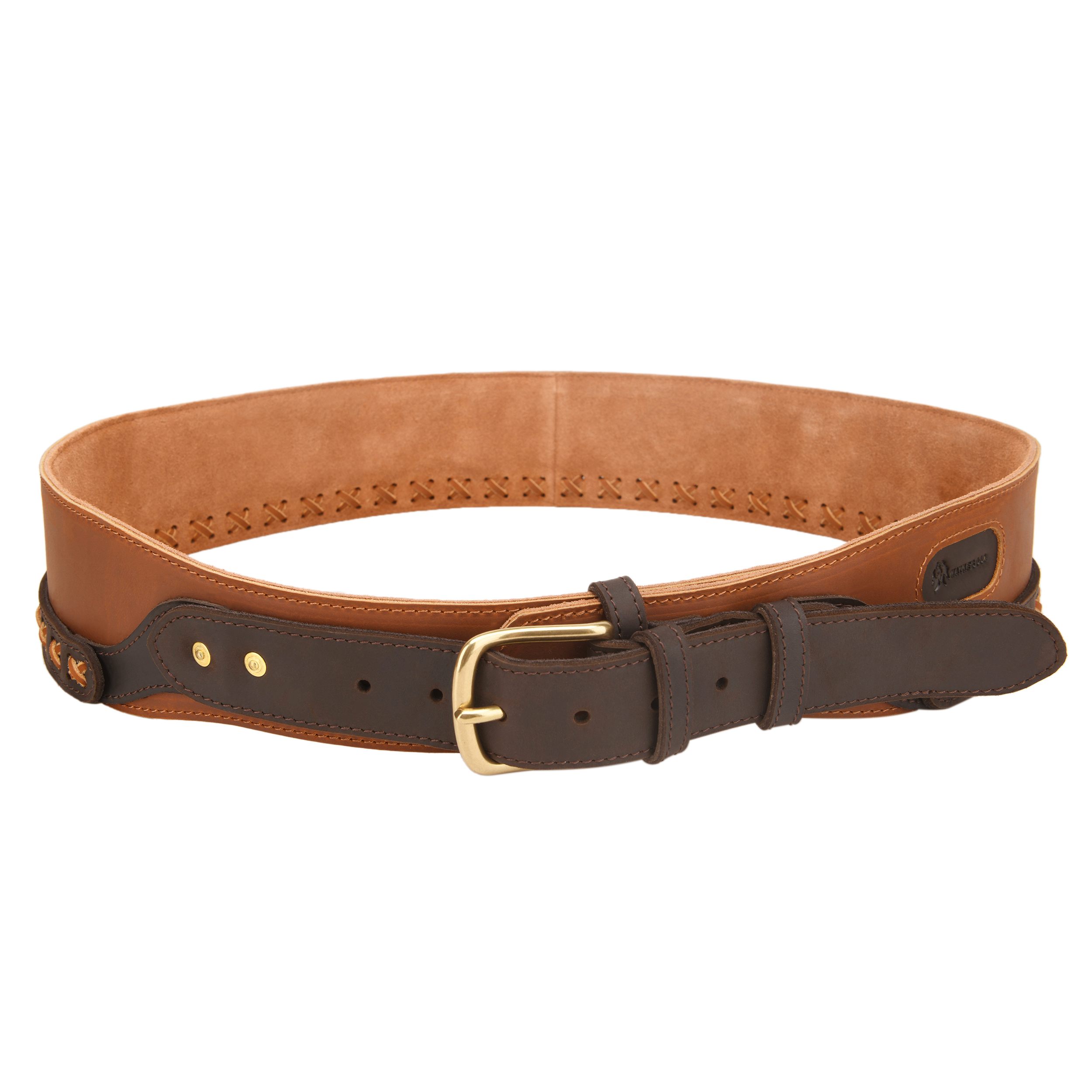 Western Gun Holster Belt – Dual Revolver Holsters with ShotShell Slots Waist Ammo Belt