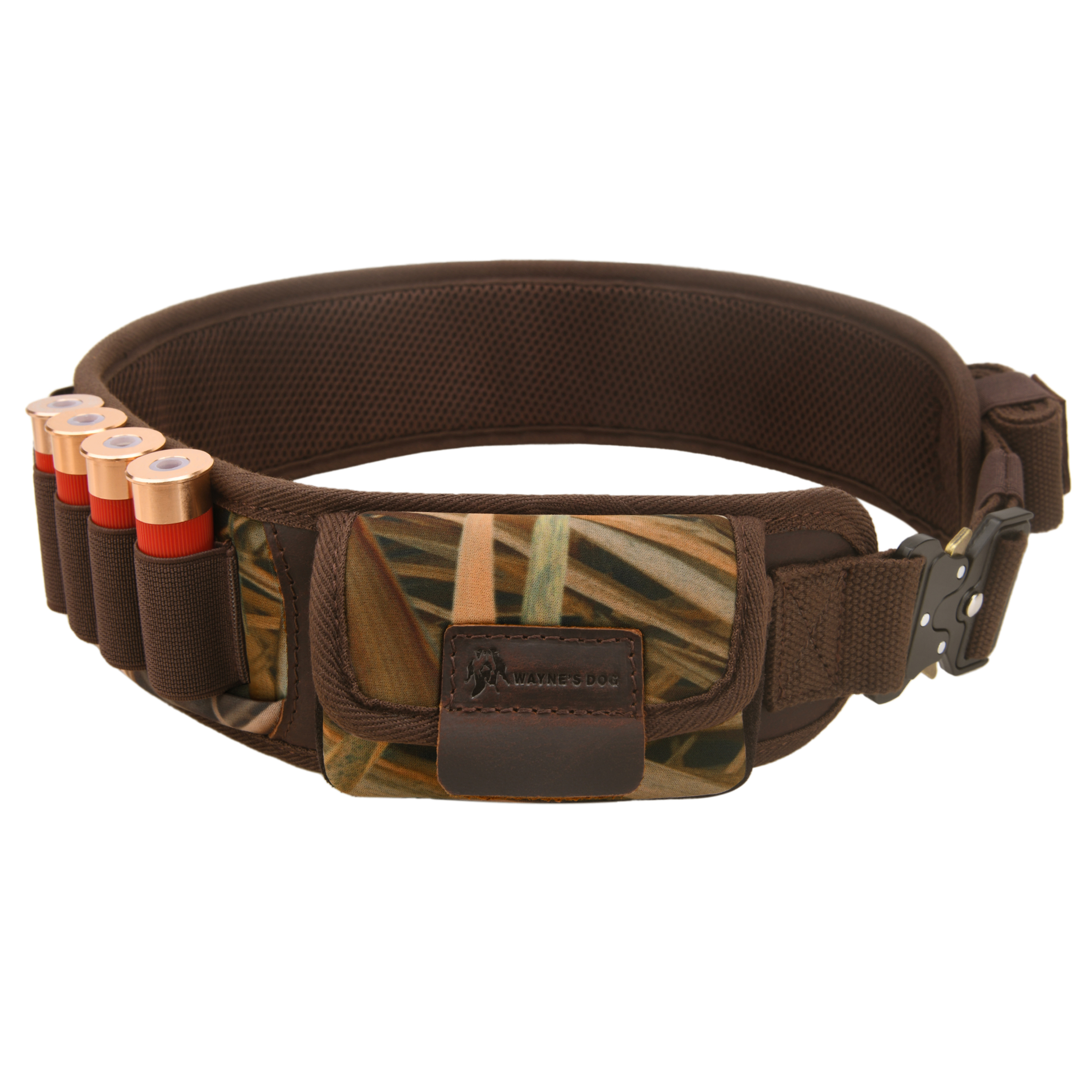 25 Rounds Shotgun Shells Bandolier Camo Ammo Holder Shotshells Waist Belt for 12GA 16GA 20GA