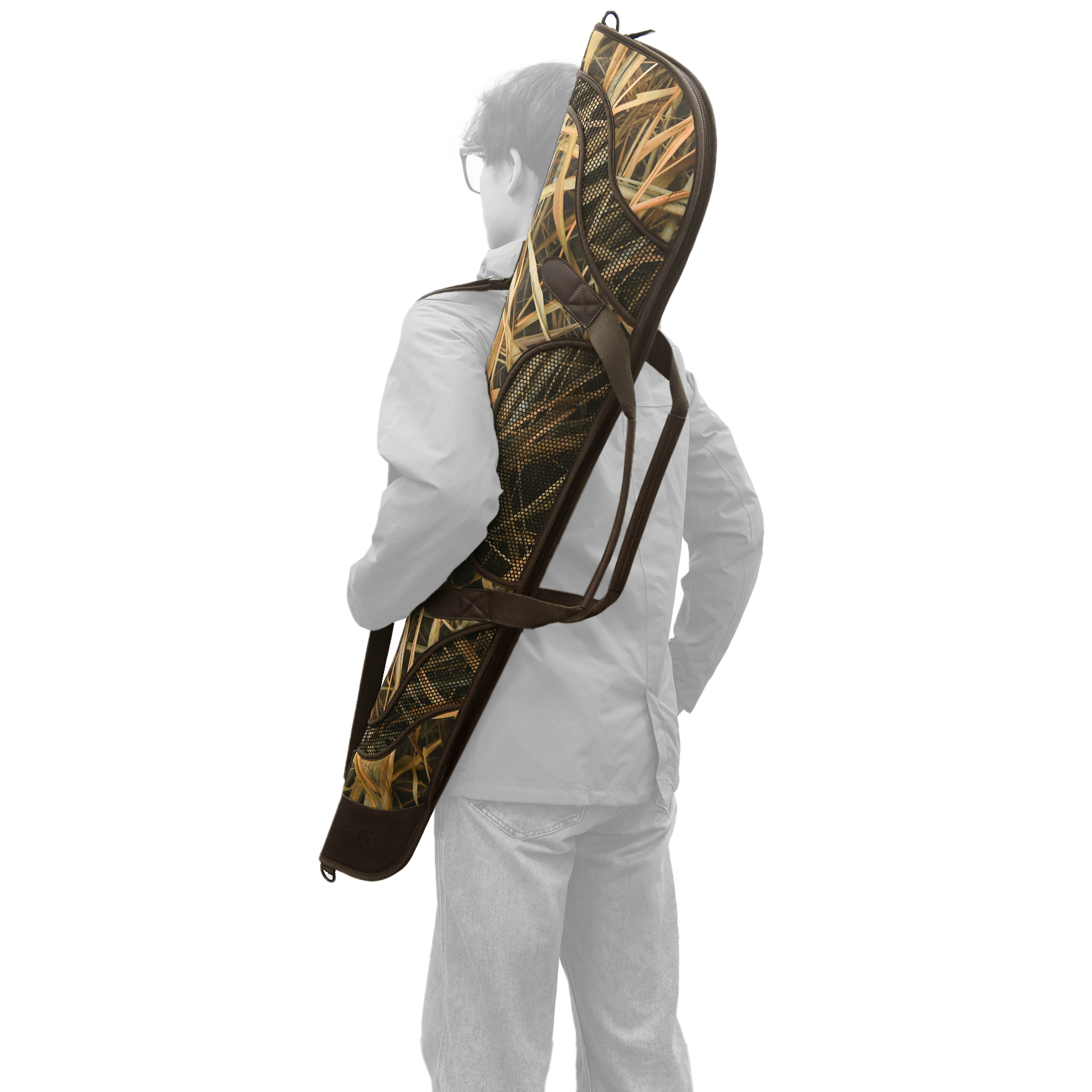 44" / 56" Soft Gun Case for Scoped Rifle & Shotgun, Camouflage Gun Storage Bag for Bolt-Action Rifles, Break-Action Shotguns