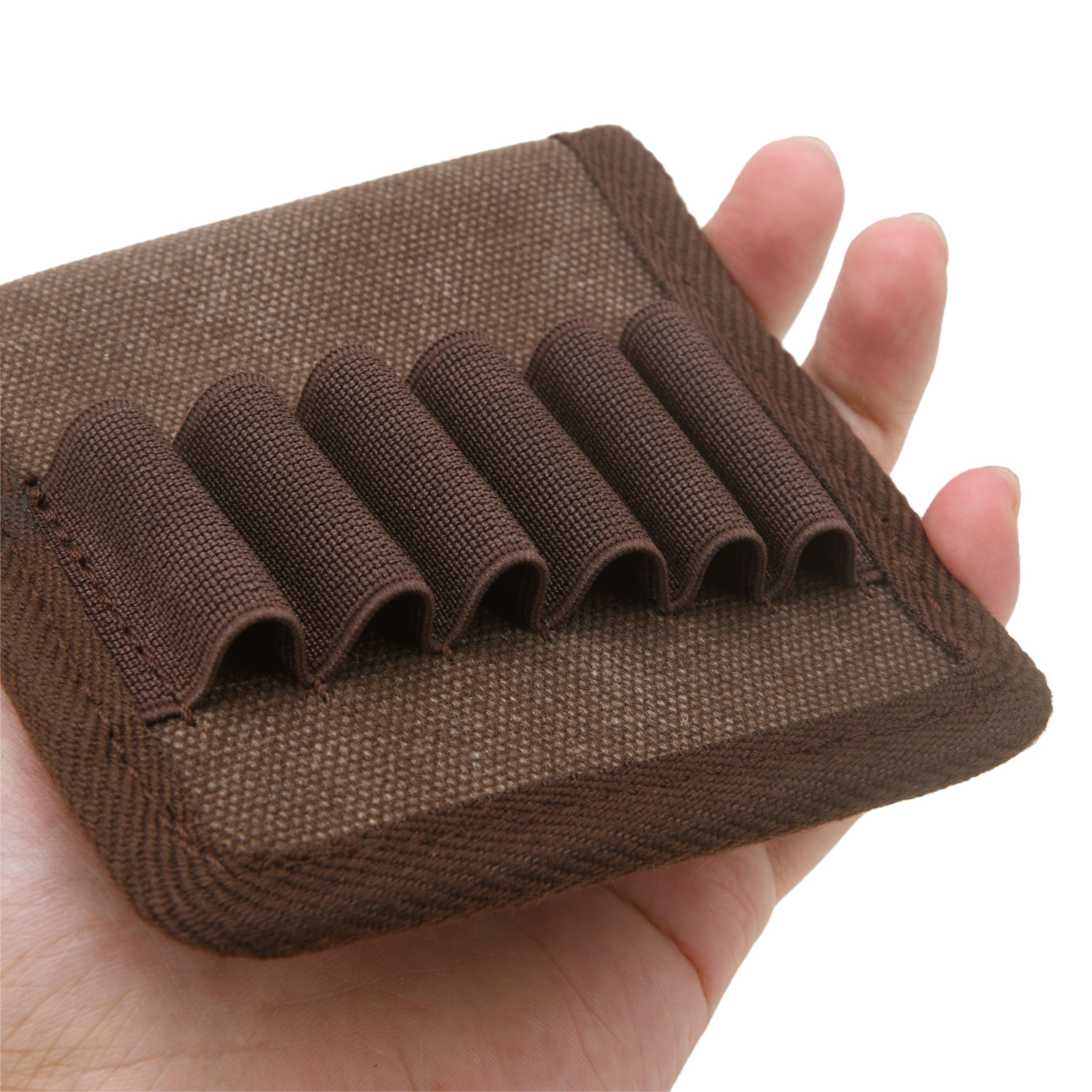 Camo Belt Loop Cartridge Holder, Camouflage Rifle Cartridge Bullet Holder Case Ammo Shell Pouch 12 Round