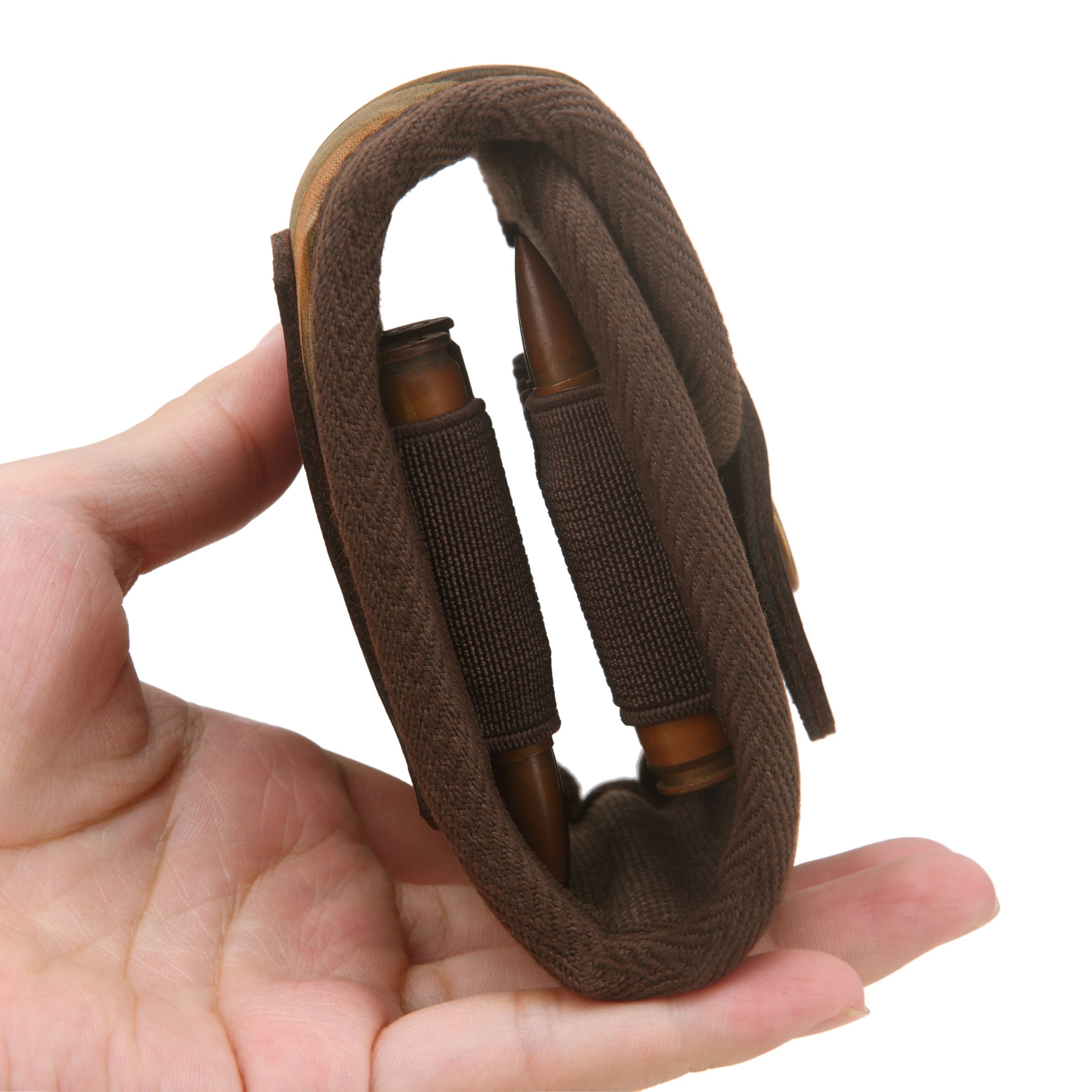 Camo Belt Loop Cartridge Holder, Camouflage Rifle Cartridge Bullet Holder Case Ammo Shell Pouch 12 Round