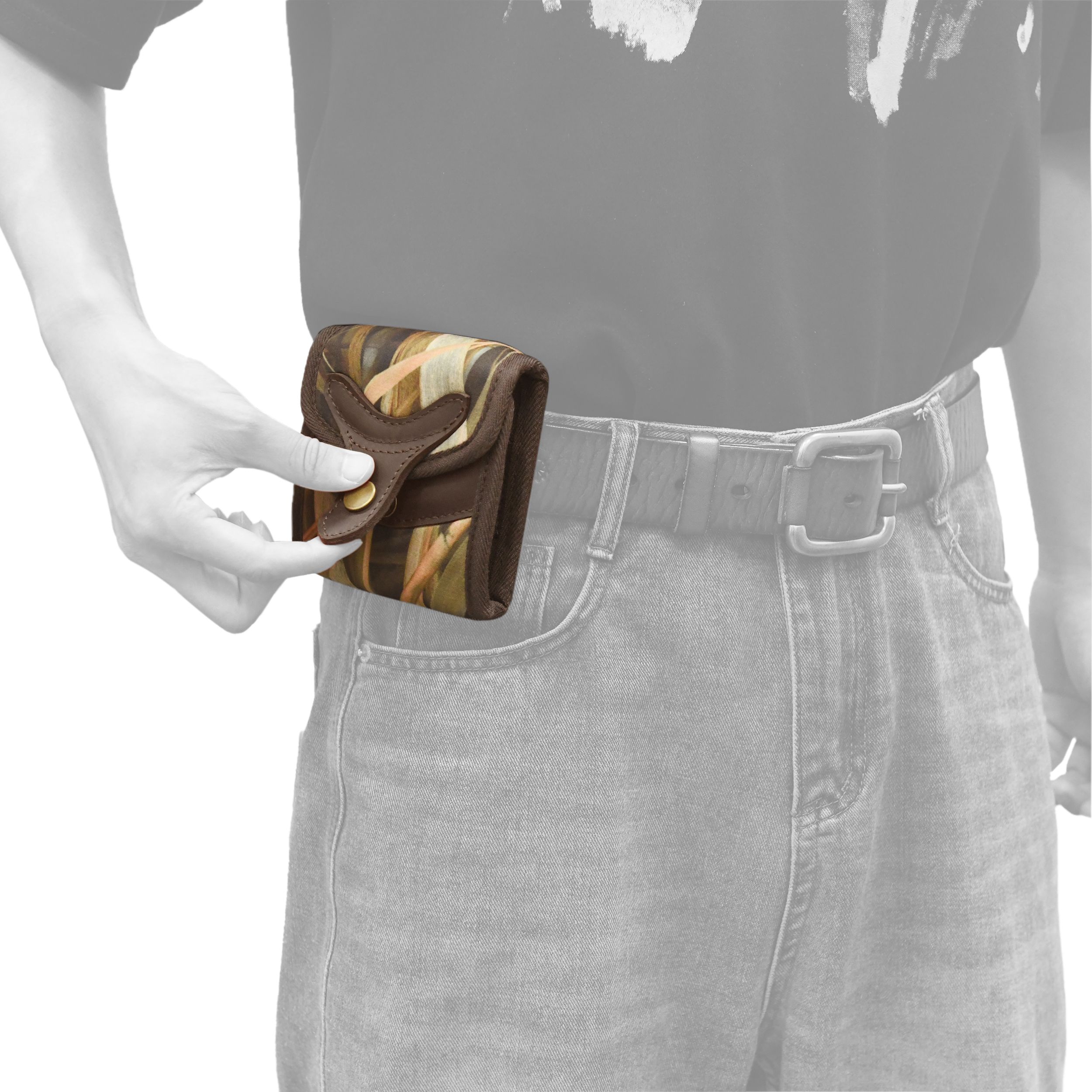 Camo Belt Loop Cartridge Holder, Camouflage Rifle Cartridge Bullet Holder Case Ammo Shell Pouch 12 Round