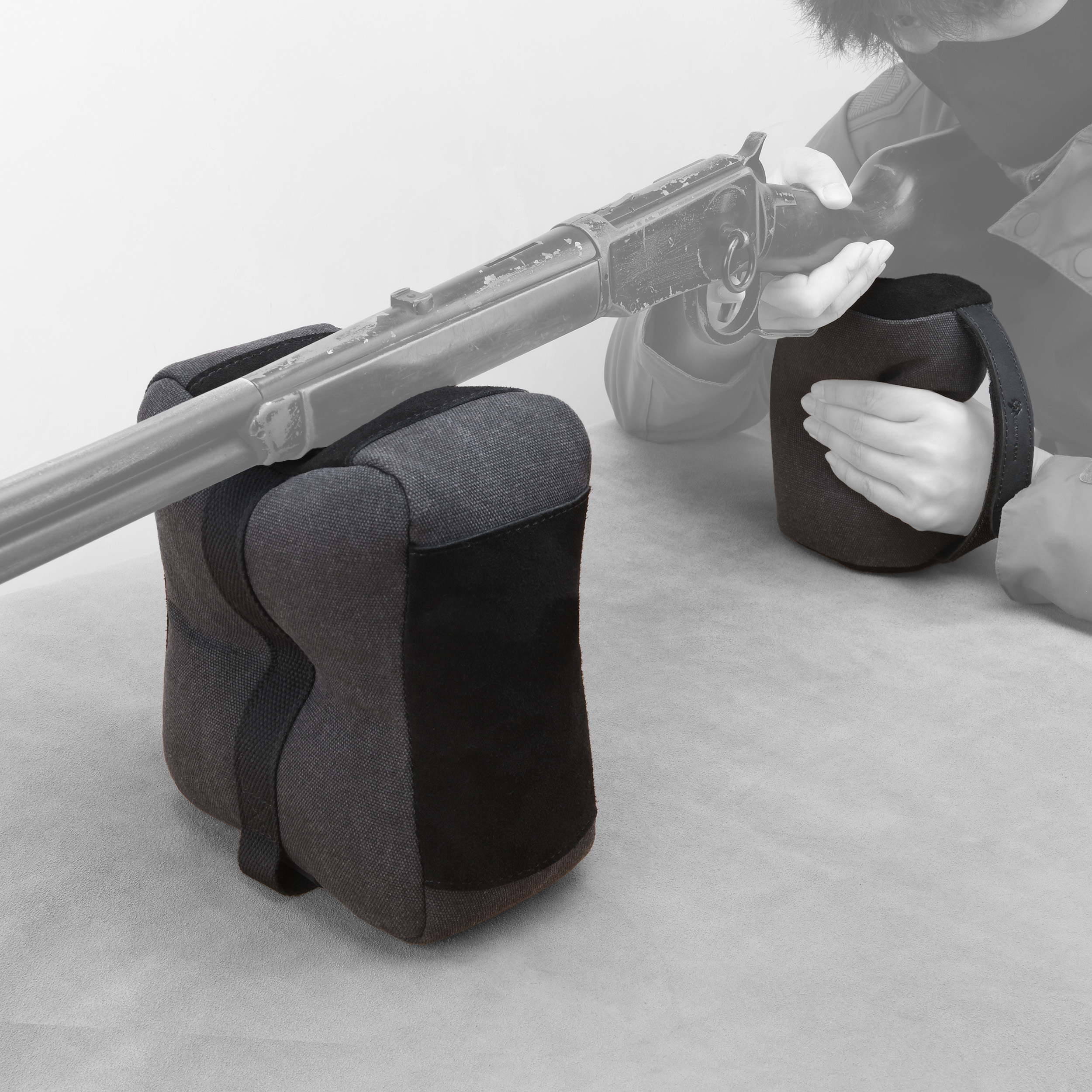 WAYNE'S DOG Canvas Shooting Rest Bags, Unfilled Rest Front & Rear Support Sandbag Stand Holders