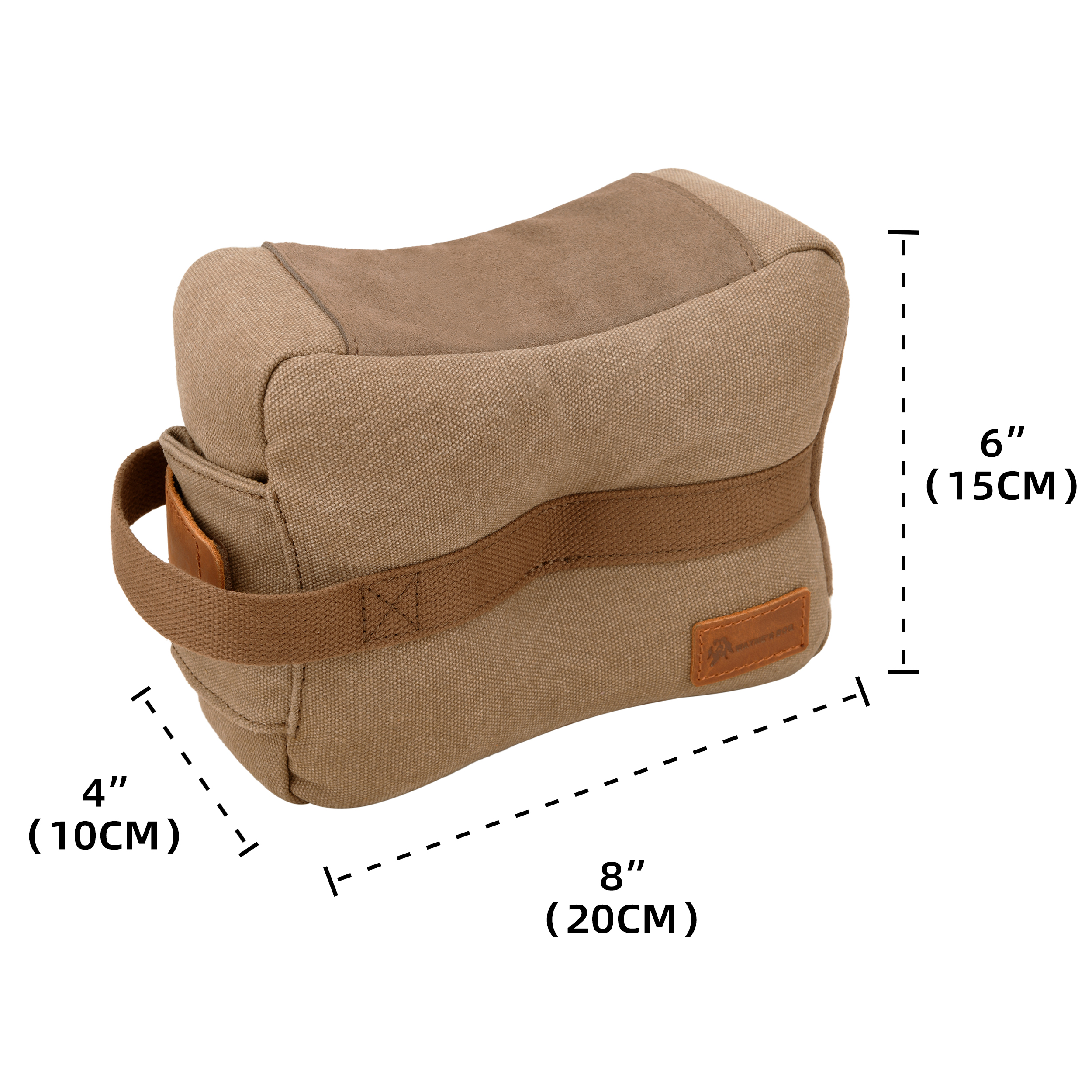 WAYNE'S DOG Canvas Shooting Sabdbag, Unfilled Gun Rest Bag Front Support Bench Bags for Range, Shooting