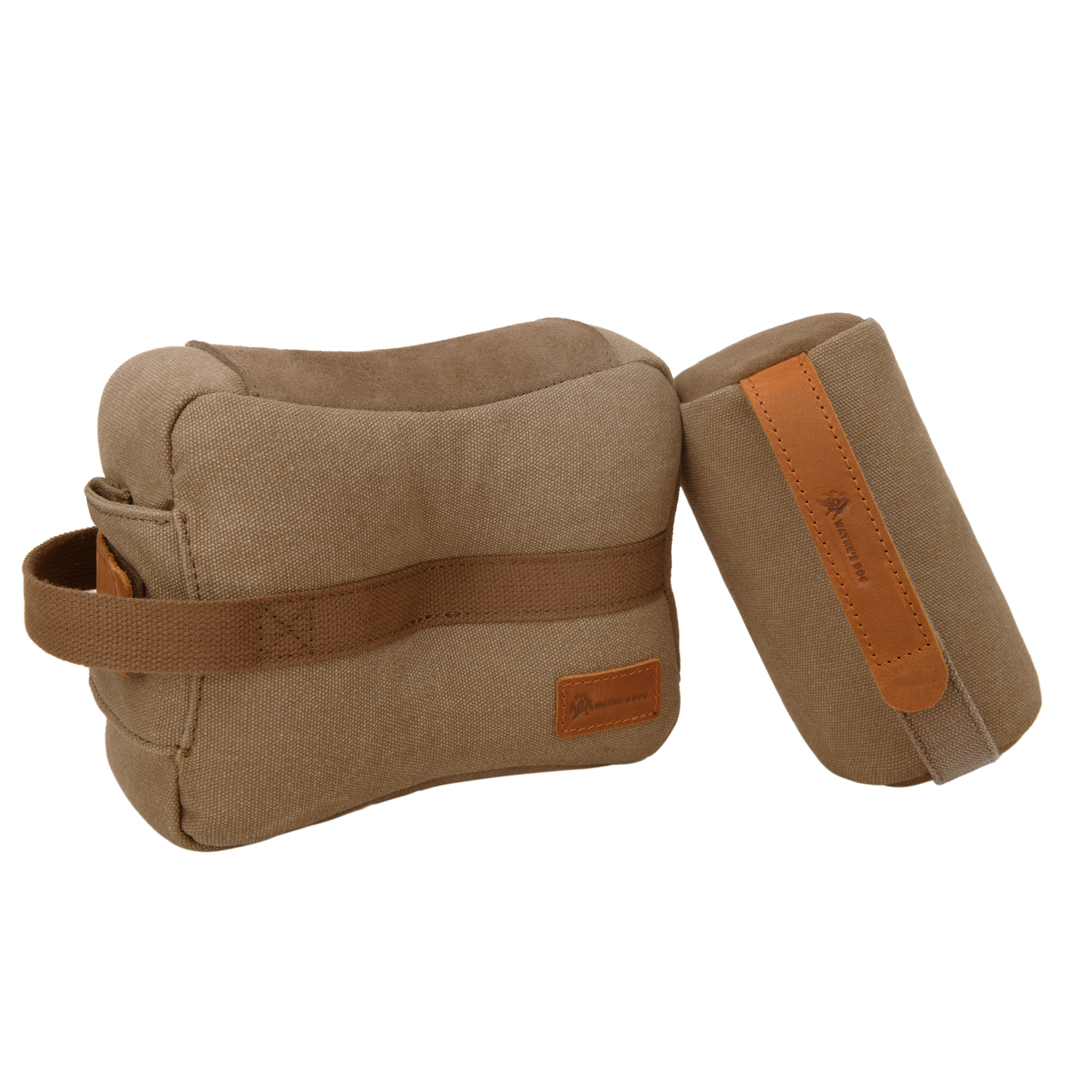 WAYNE'S DOG Canvas Shooting Rest Bags, Unfilled Rest Front & Rear Support Sandbag Stand Holders