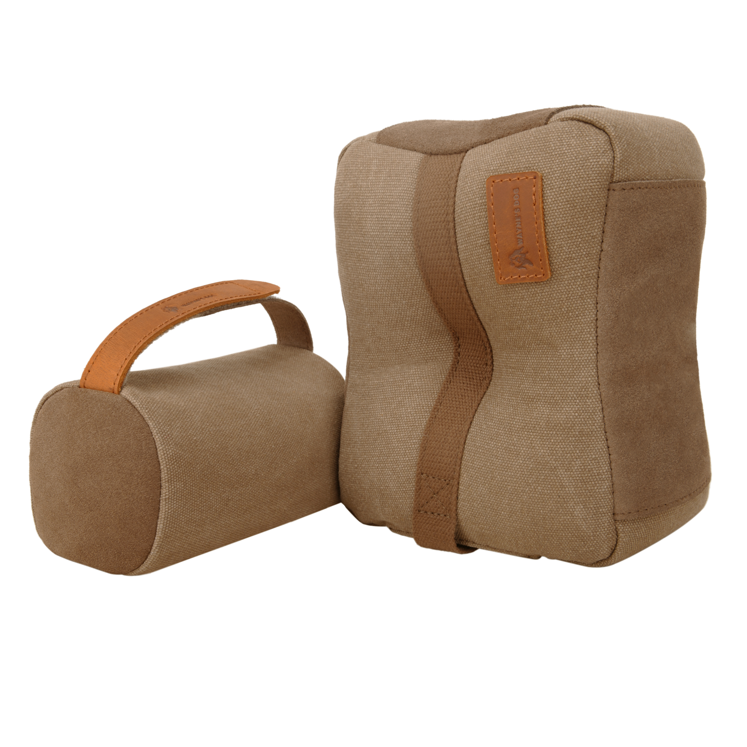 WAYNE'S DOG Canvas Shooting Rest Bags, Unfilled Rest Front & Rear Support Sandbag Stand Holders