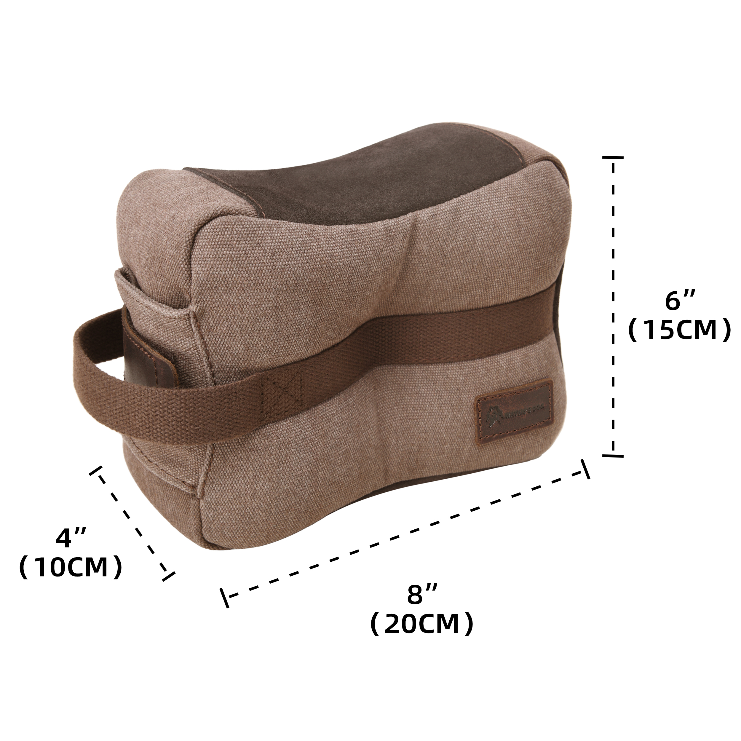 WAYNE'S DOG Canvas Shooting Rest Bags, Unfilled Rest Front & Rear Support Sandbag Stand Holders