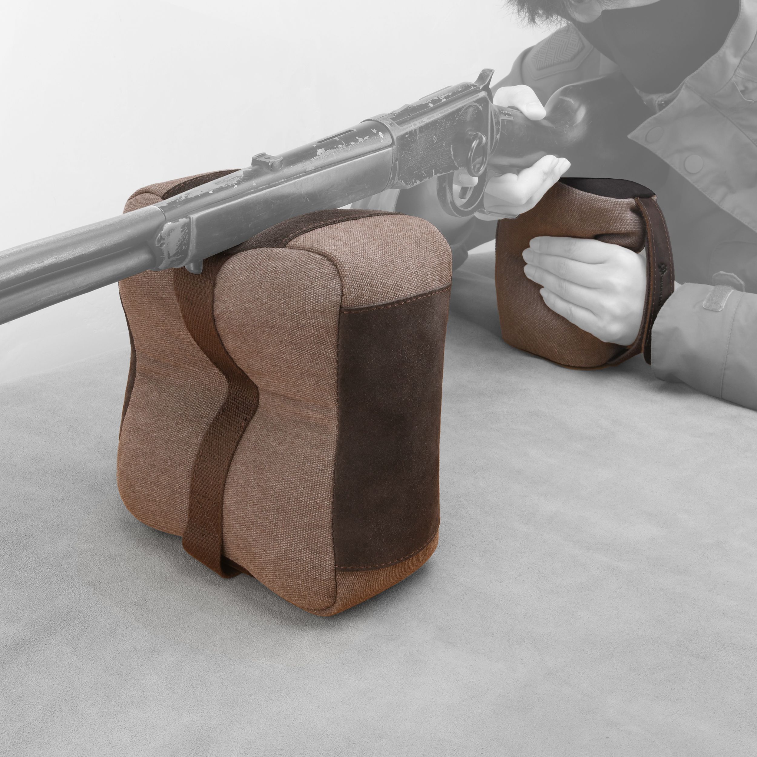 WAYNE'S DOG Canvas Shooting Rest Bags, Unfilled Rest Front & Rear Support Sandbag Stand Holders