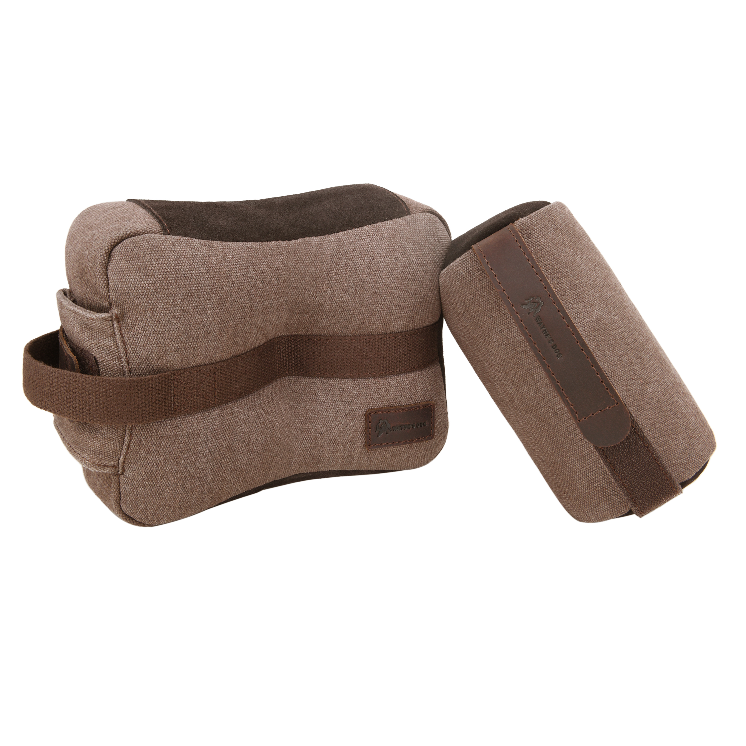 WAYNE'S DOG Canvas Shooting Rest Bags, Unfilled Rest Front & Rear Support Sandbag Stand Holders