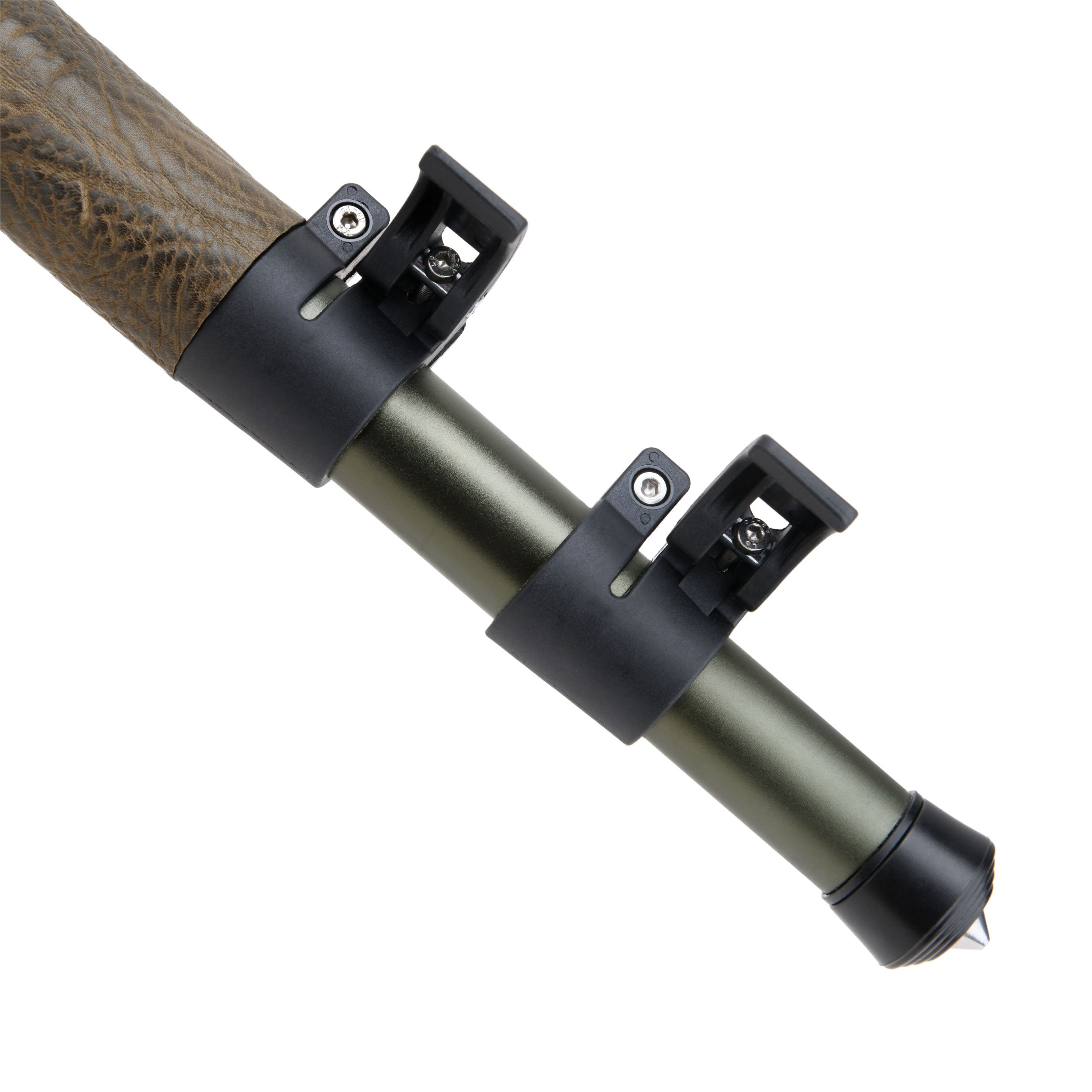 WAYNE'S DOG Shooting Stick Monopod Gun Rifle Shooting Rest with V Yoke, Whole Sheet Leather Wrap