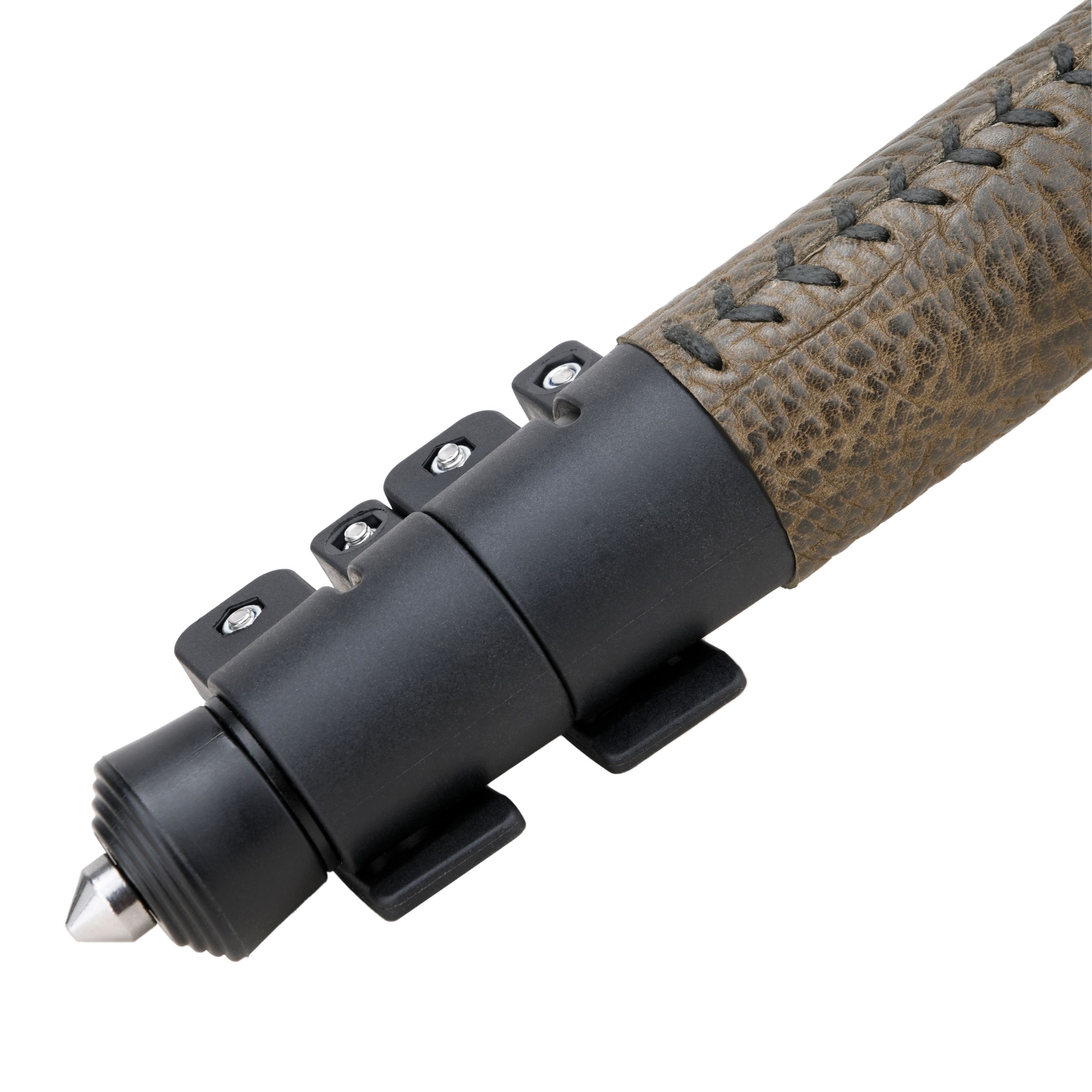 WAYNE'S DOG Shooting Stick Monopod Gun Rifle Shooting Rest with V Yoke, Whole Sheet Leather Wrap