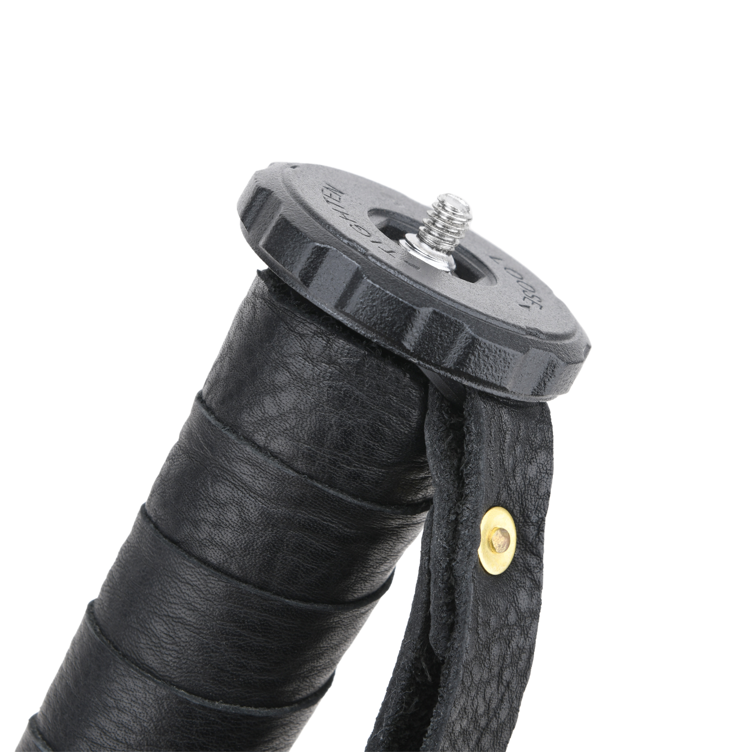 WAYNE'S DOG Shooting Stick Monopod Gun Rifle Shooting Rest with V Yoke, Whole Sheet Leather Wrap